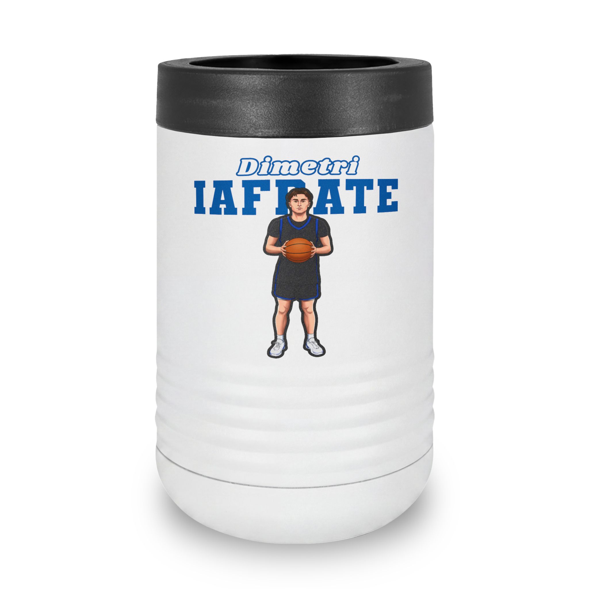 Stainless Can Cooler — character_name_arch in White