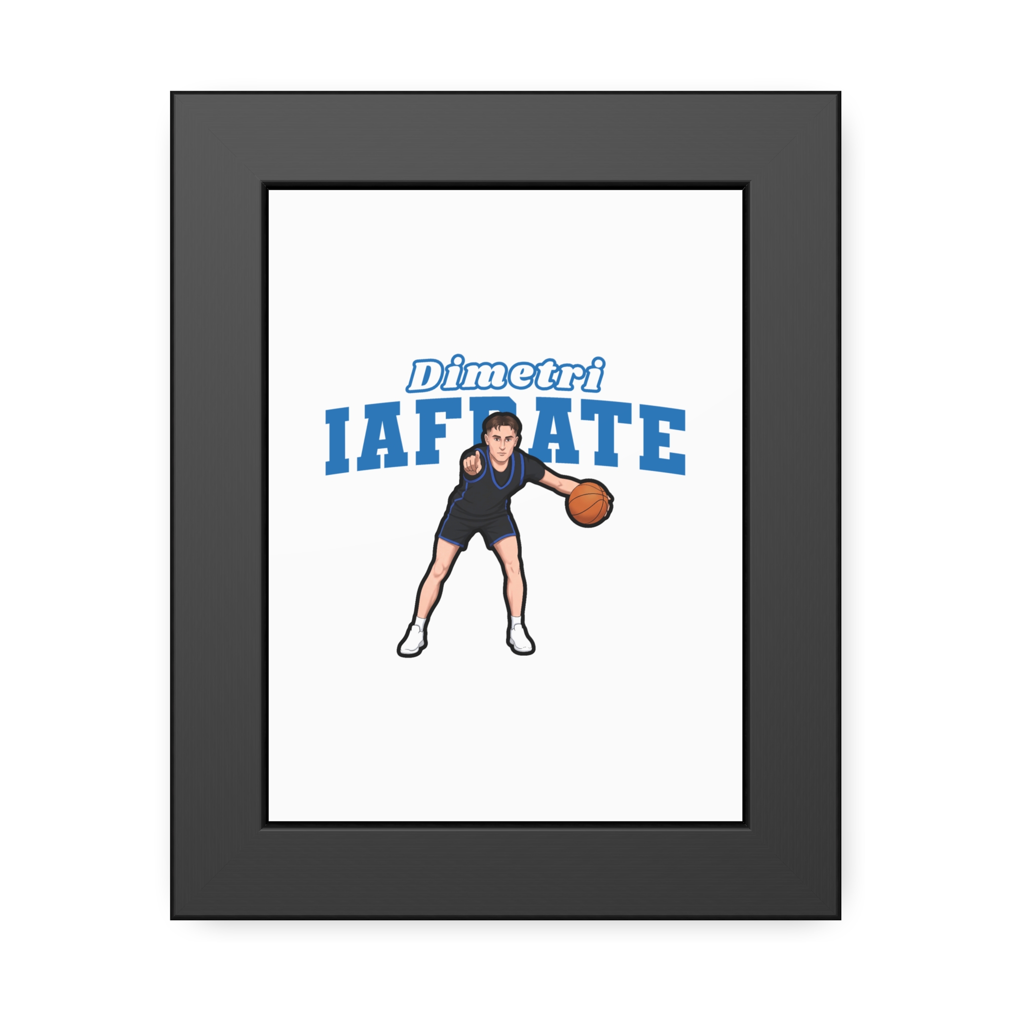 Framed Poster — character_name_arch in Black
