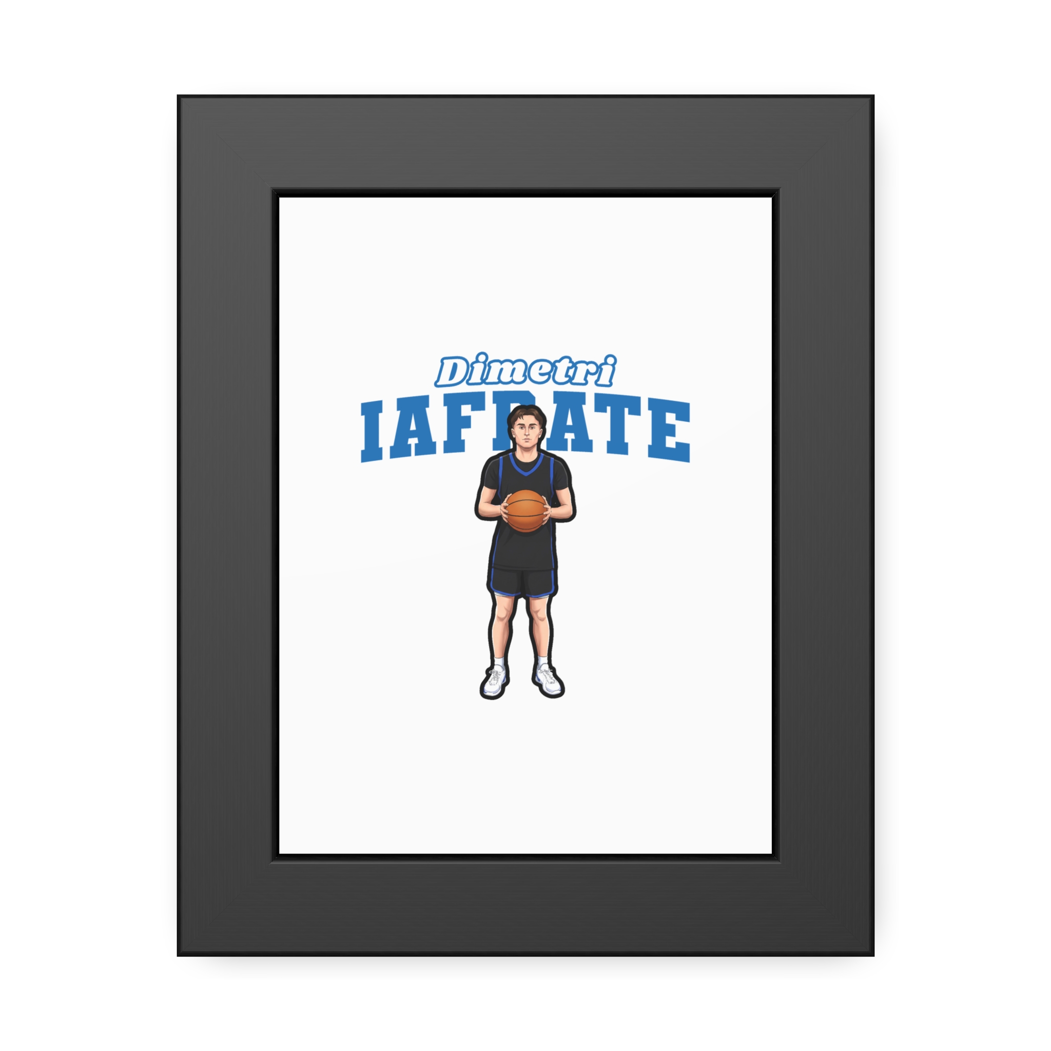 Framed Poster — character_name_arch in Black