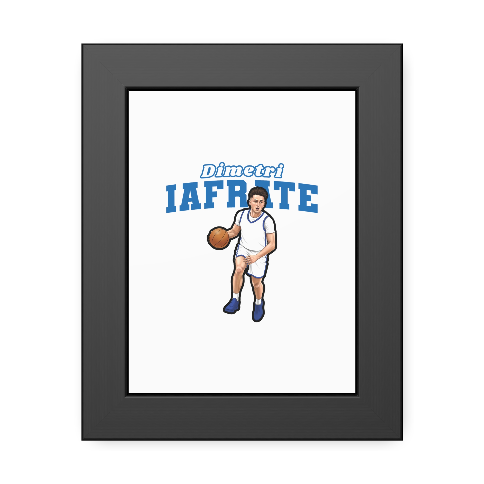 Framed Poster — character_name_arch in Black