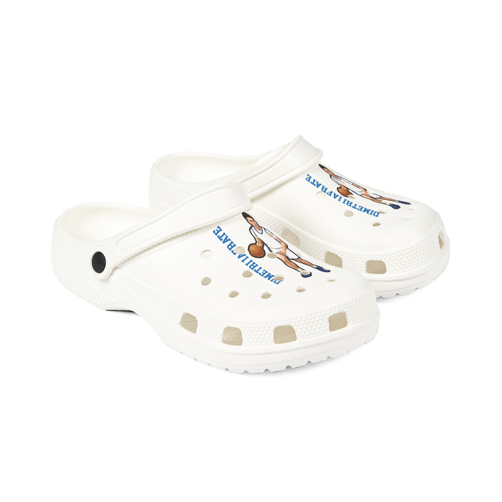 Rubber Clogs — character_name_vertical in White