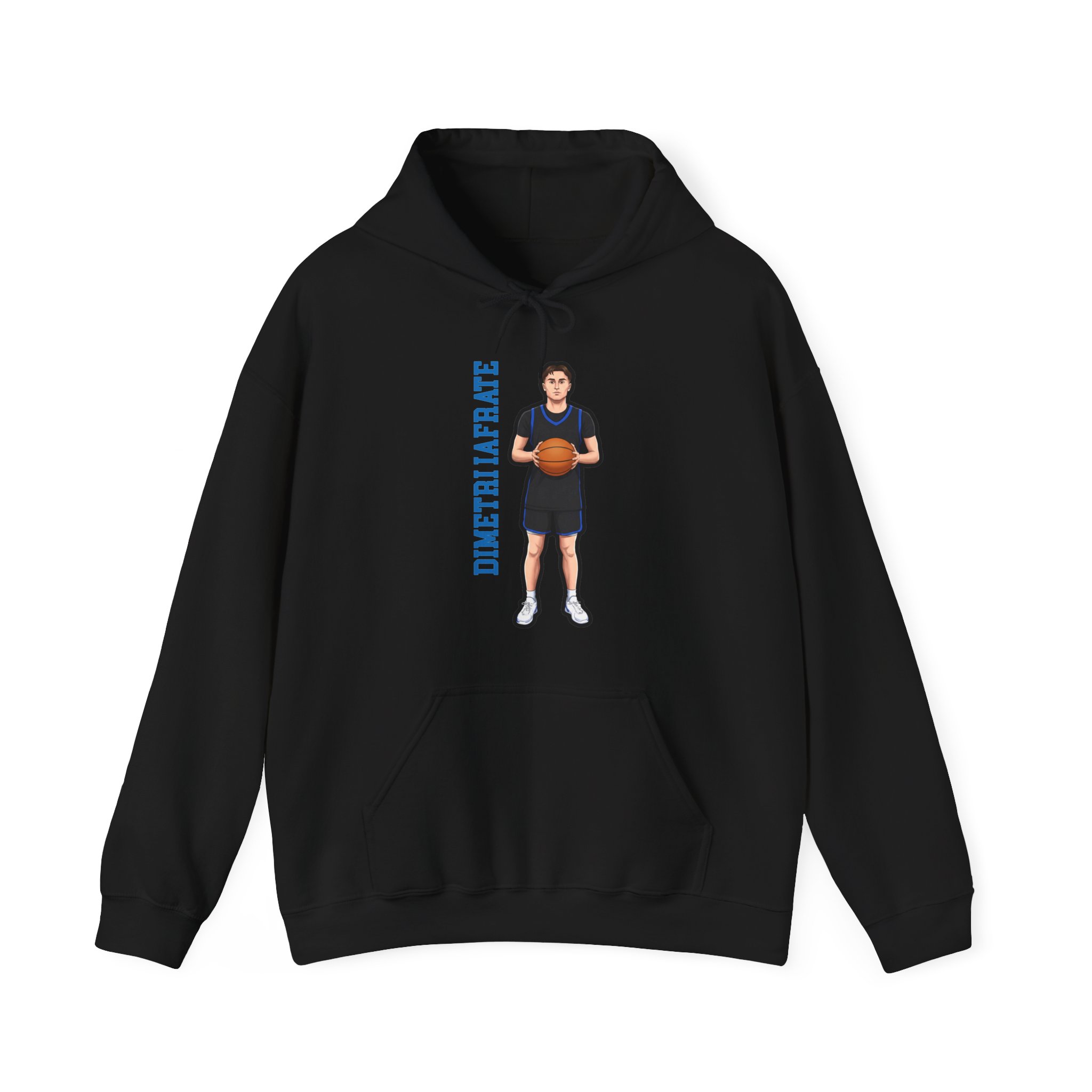 Hoodie — character_name_vertical in Black