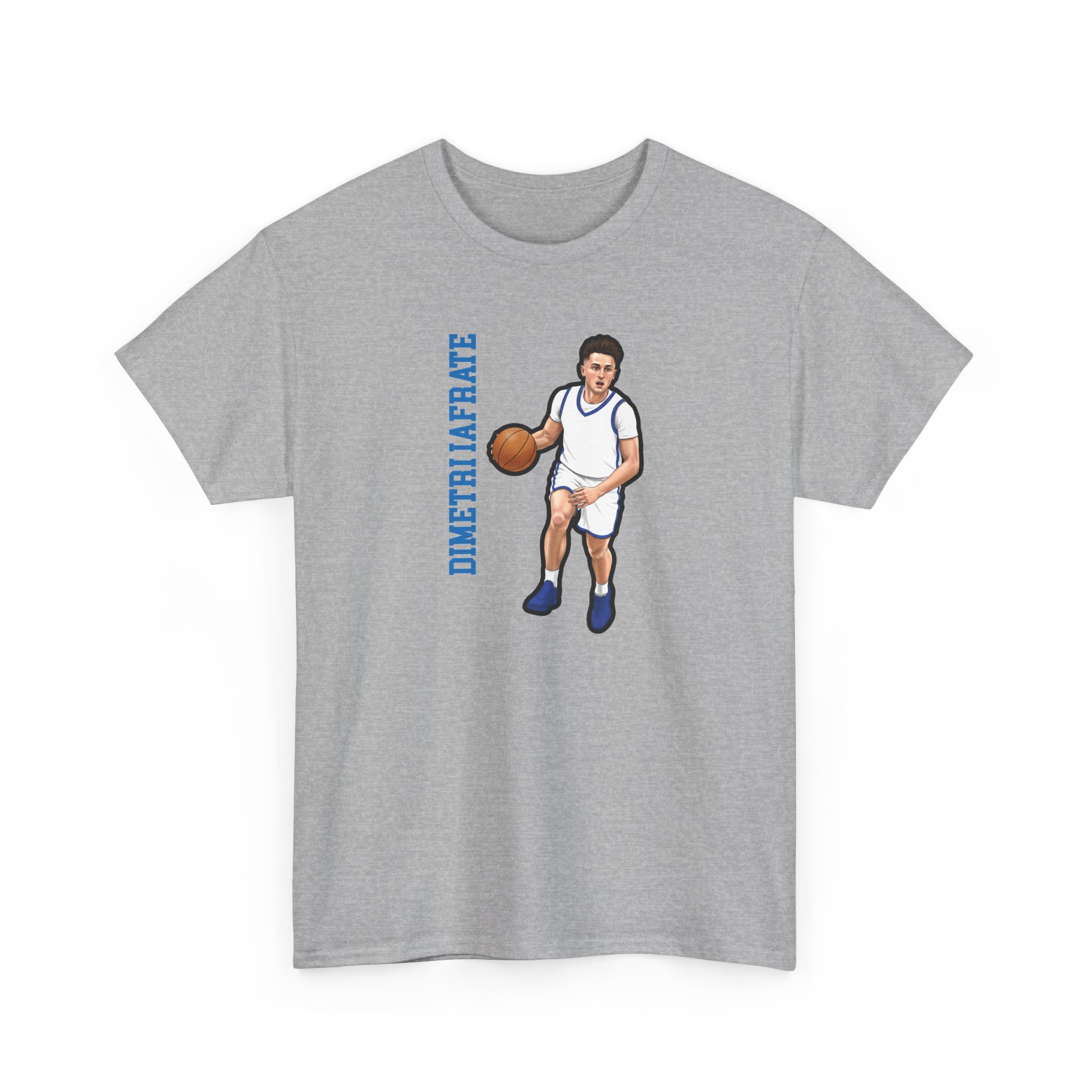 Tee — character_name_vertical in Grey
