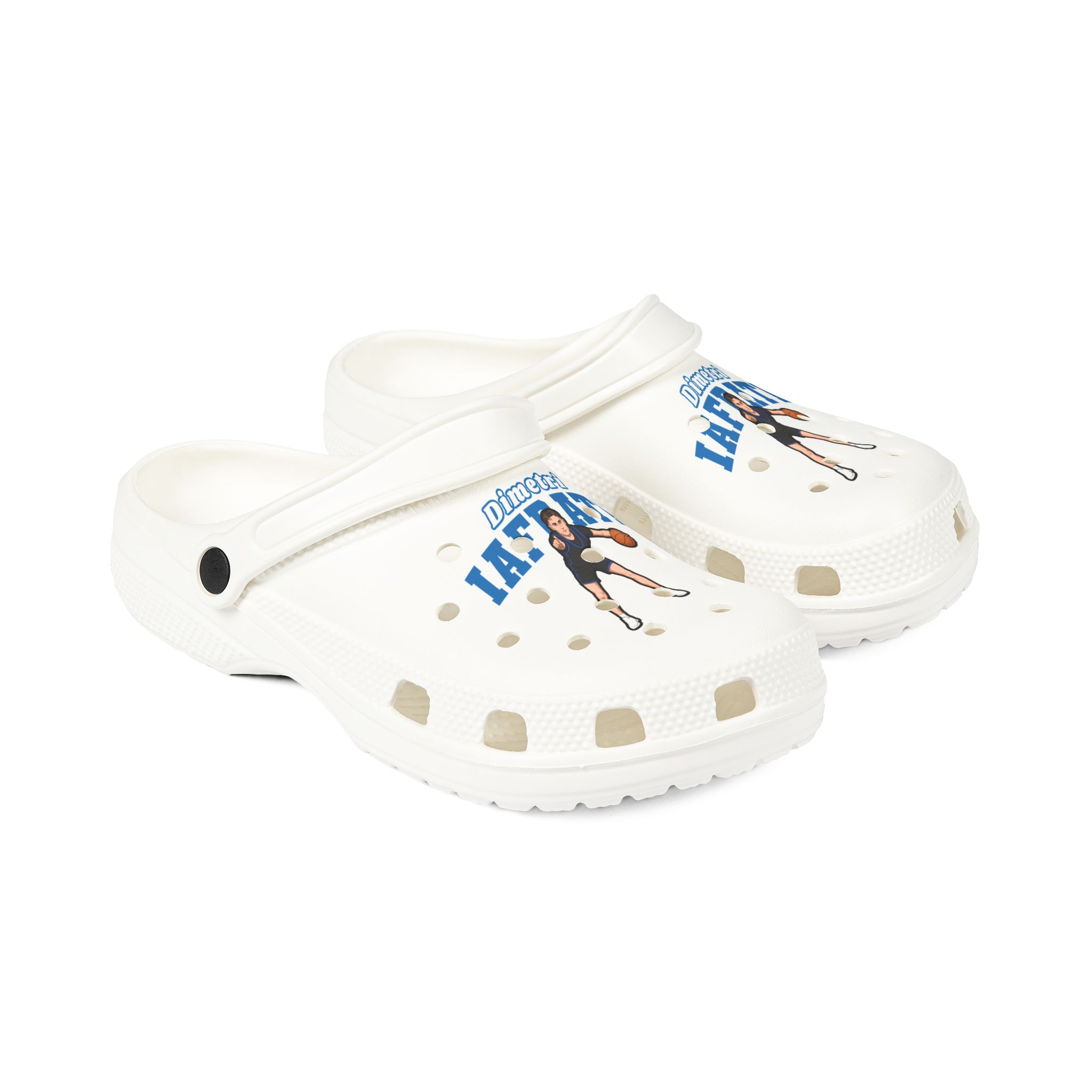 Rubber Clogs — character_name_arch in White