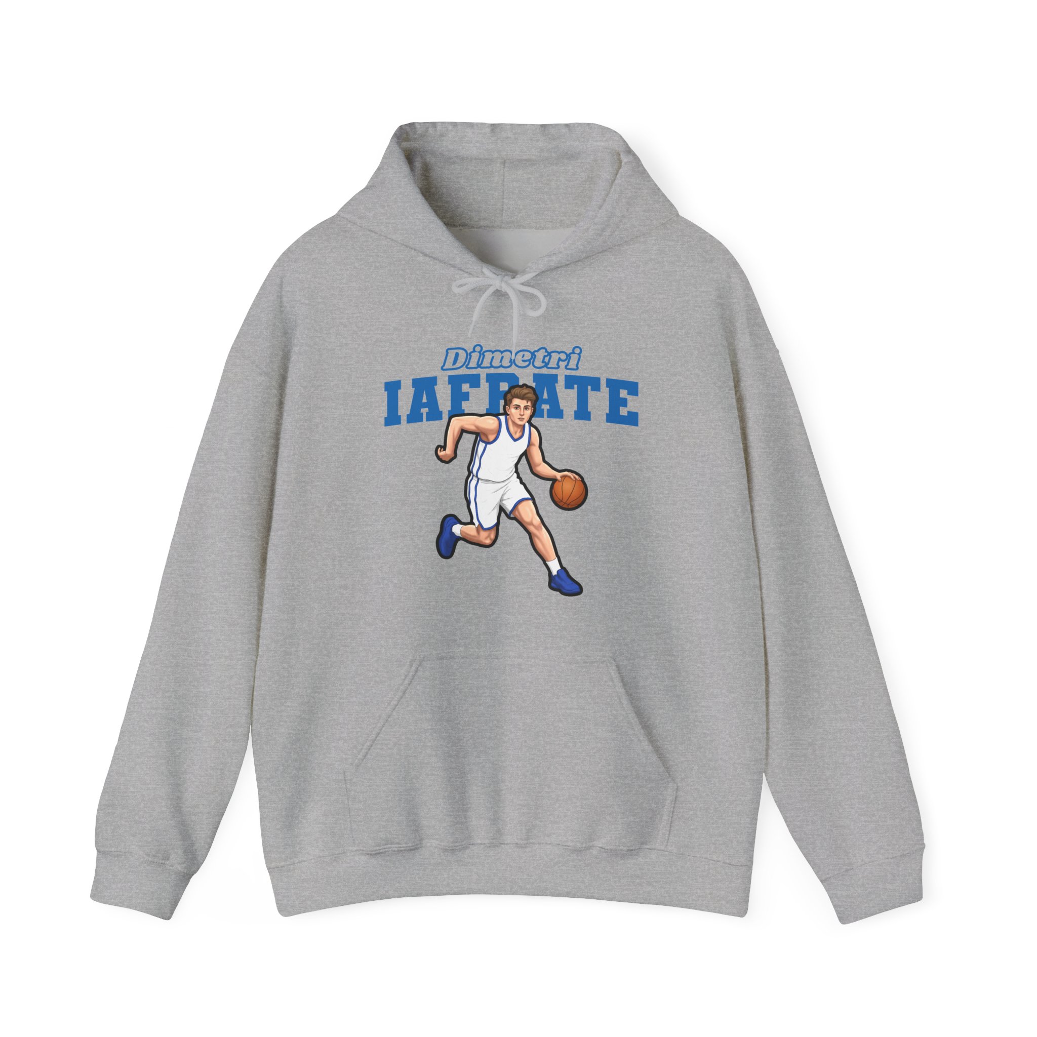 Hoodie — character_name_arch in Grey