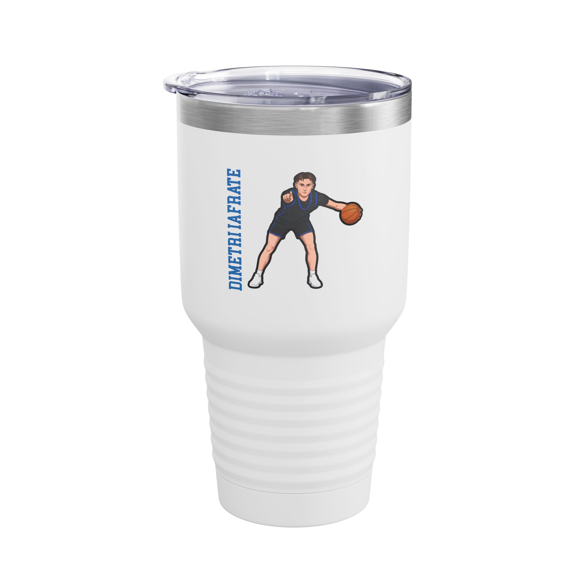 30oz Tumbler — character_name_vertical in White