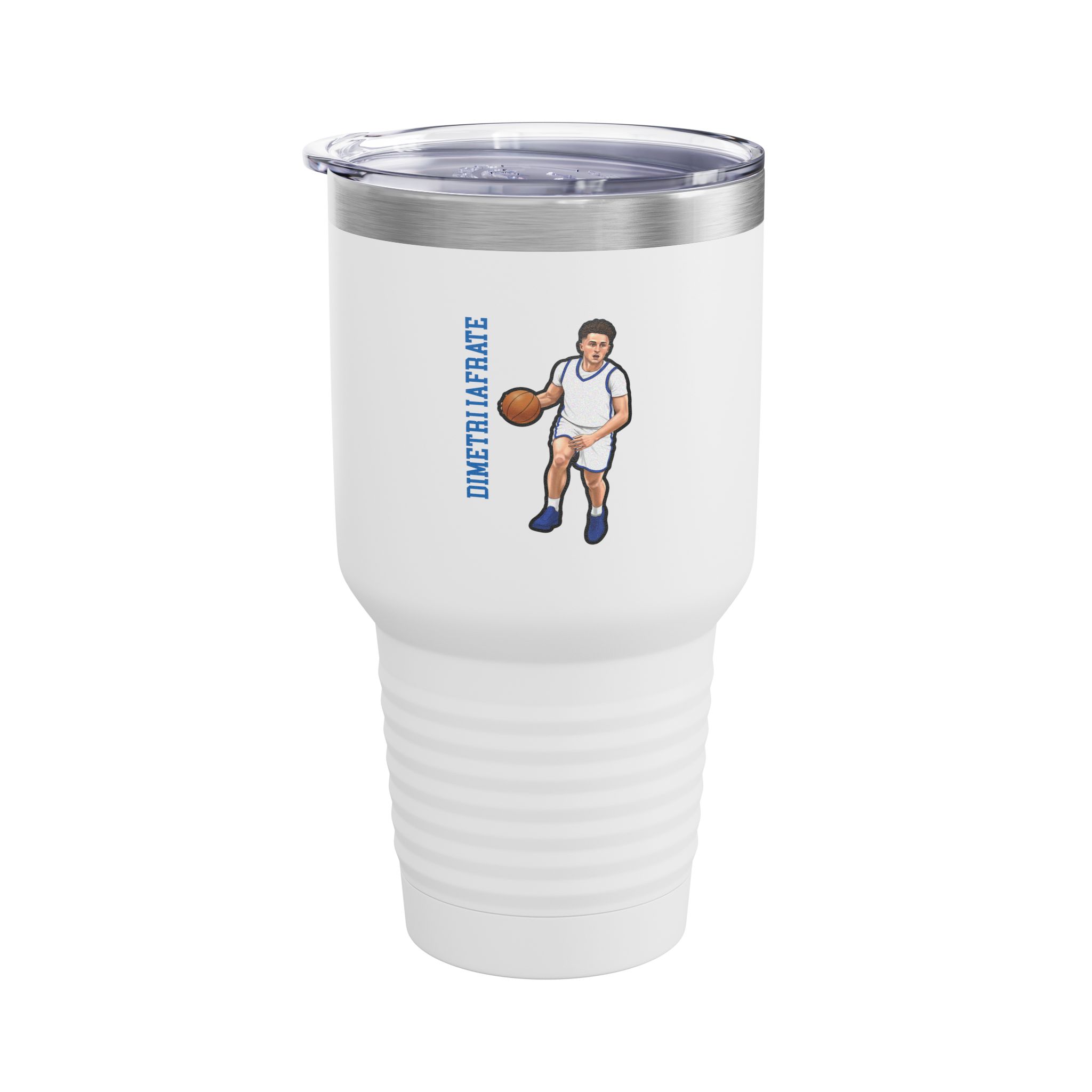 30oz Tumbler — character_name_vertical in White