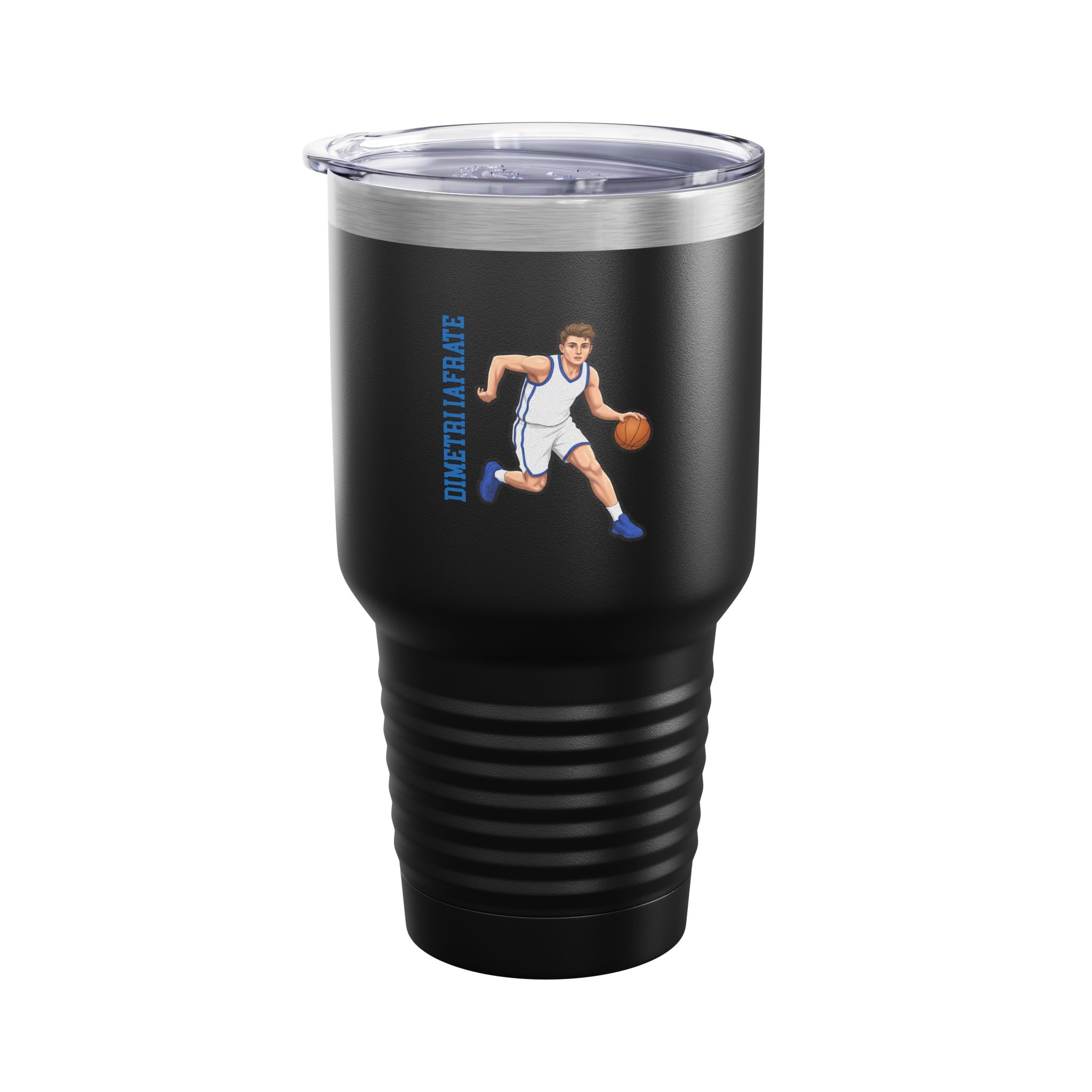30oz Tumbler — character_name_vertical in Black