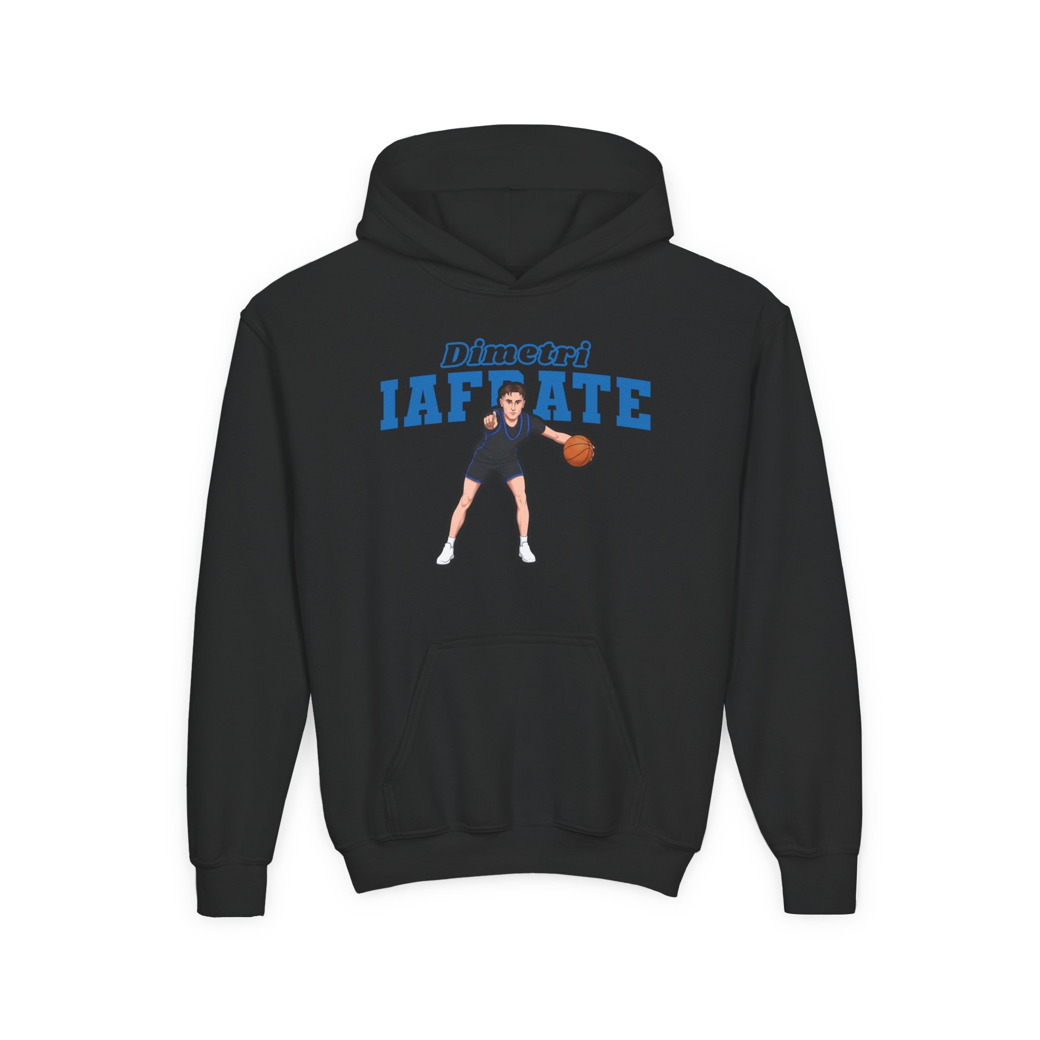 Youth Hoodie — character_name_arch in Black