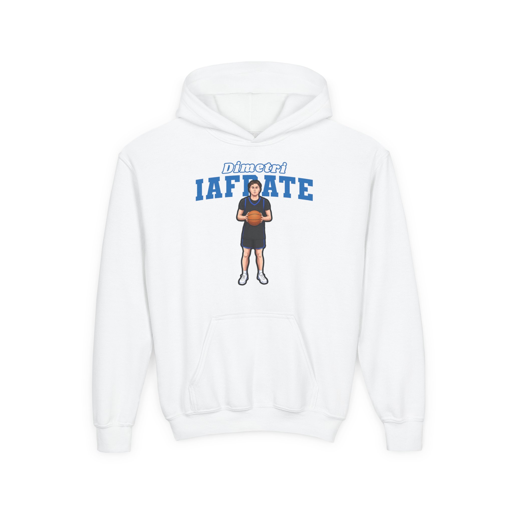 Youth Hoodie — character_name_arch in White