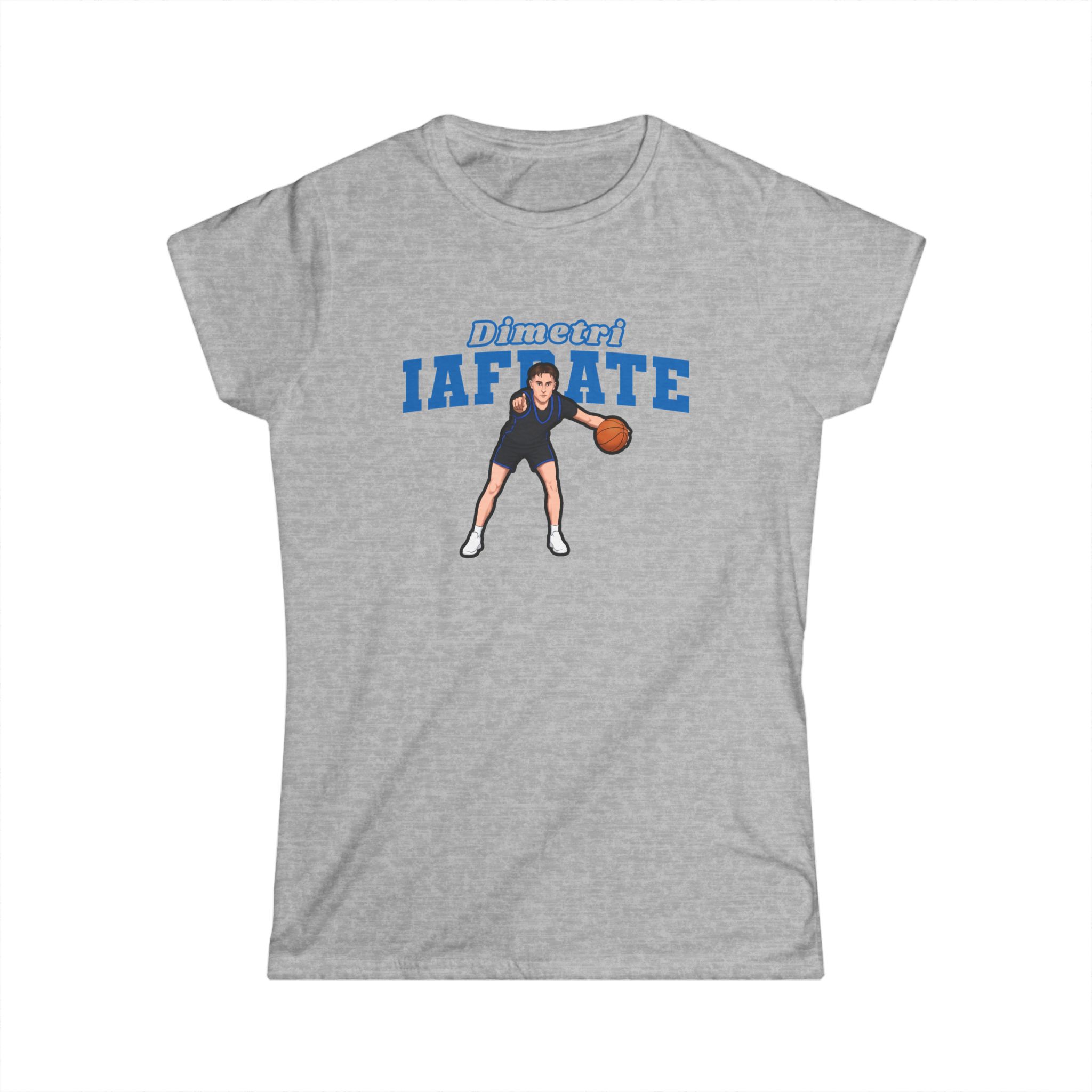 Women's Softstyle Tee — character_name_arch in Grey