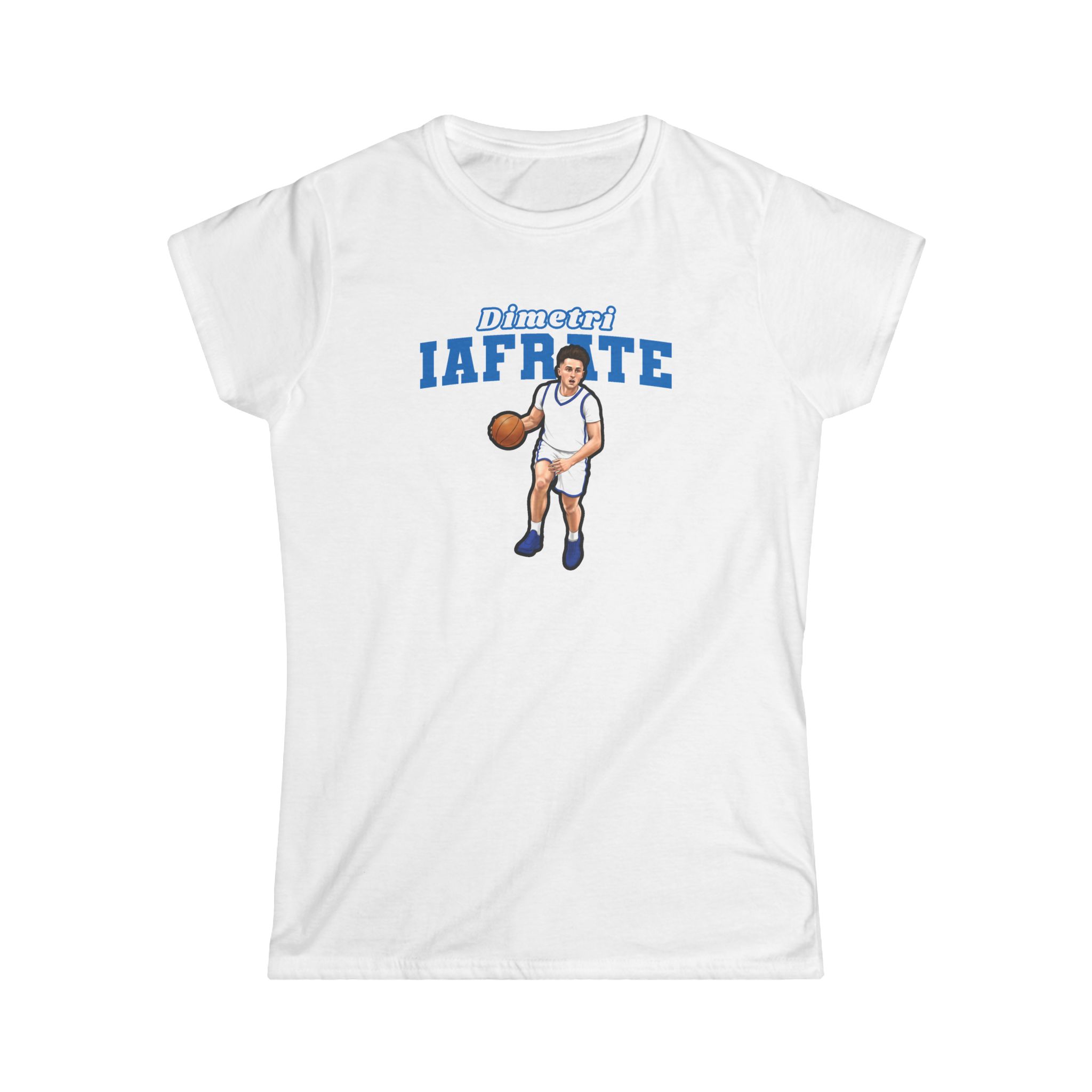 Women's Softstyle Tee — character_name_arch in White