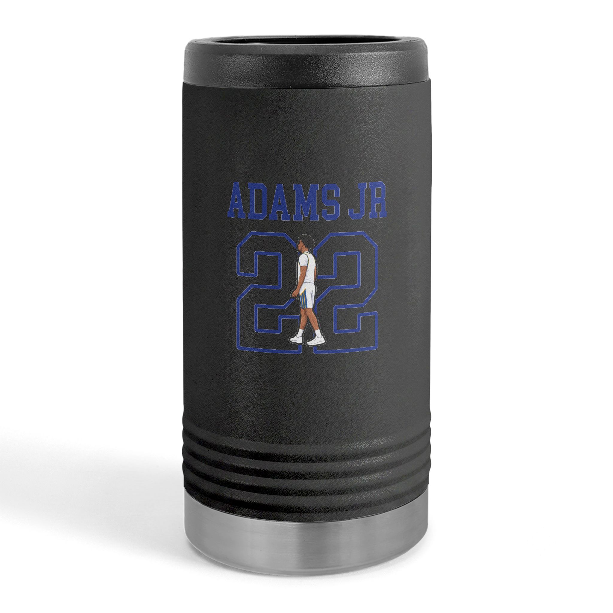 Slim Stainless Can Cooler — character_shirsey in Black