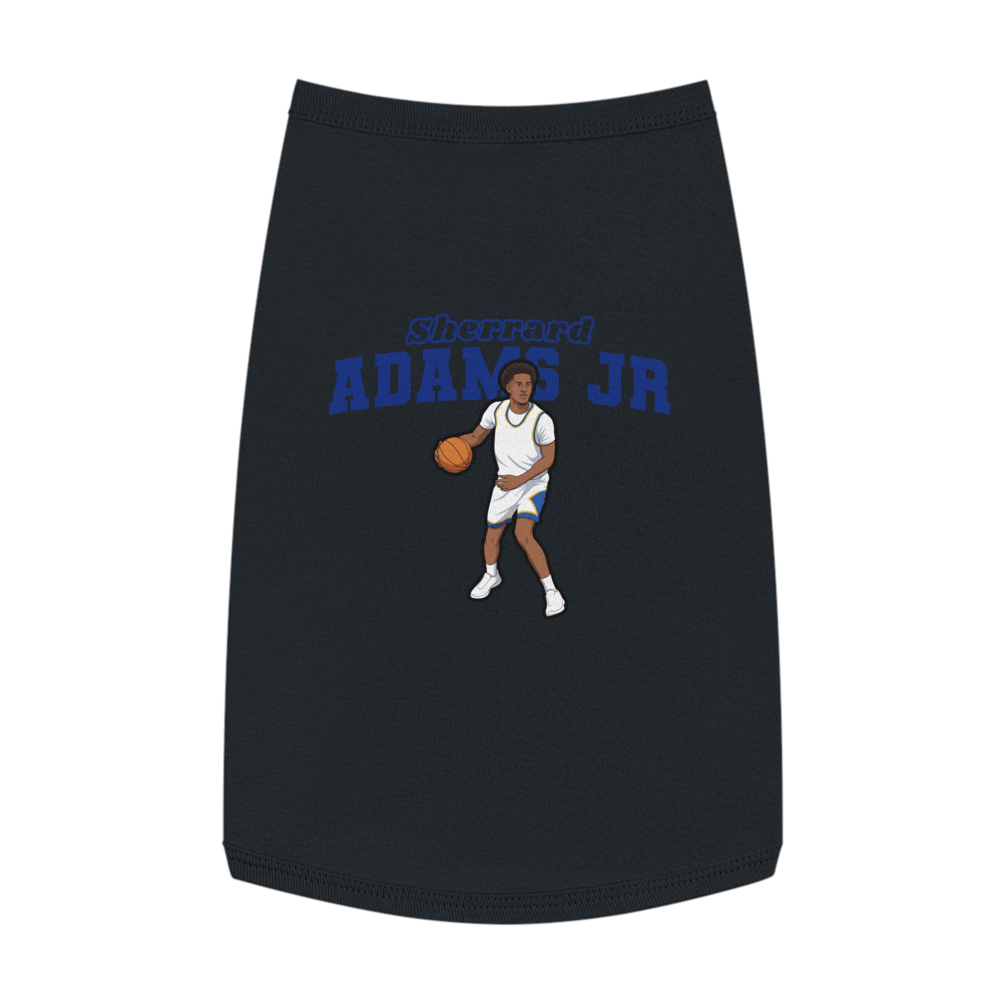 Pet Tank Top — character_name_arch in White