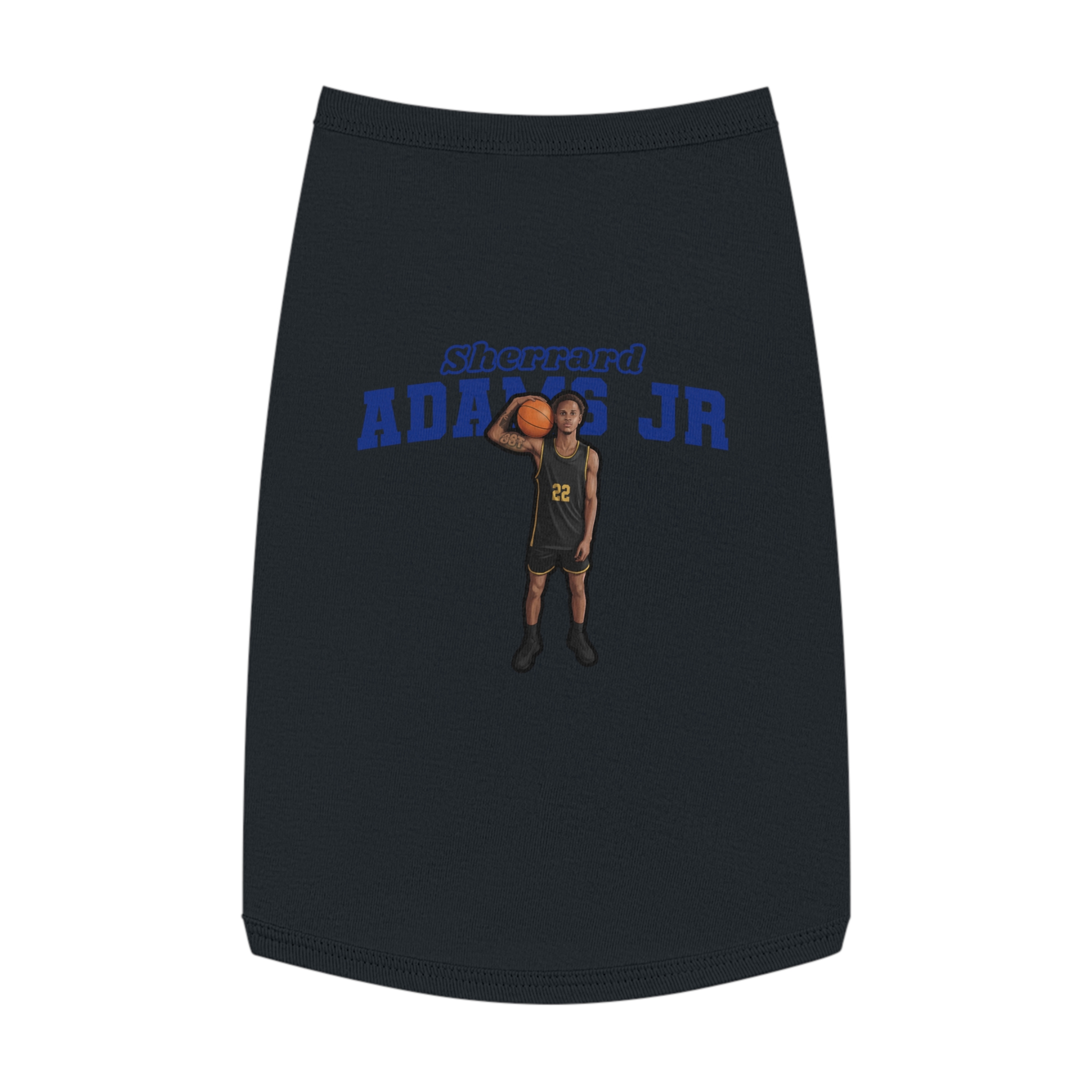 Pet Tank Top — character_name_arch in Black