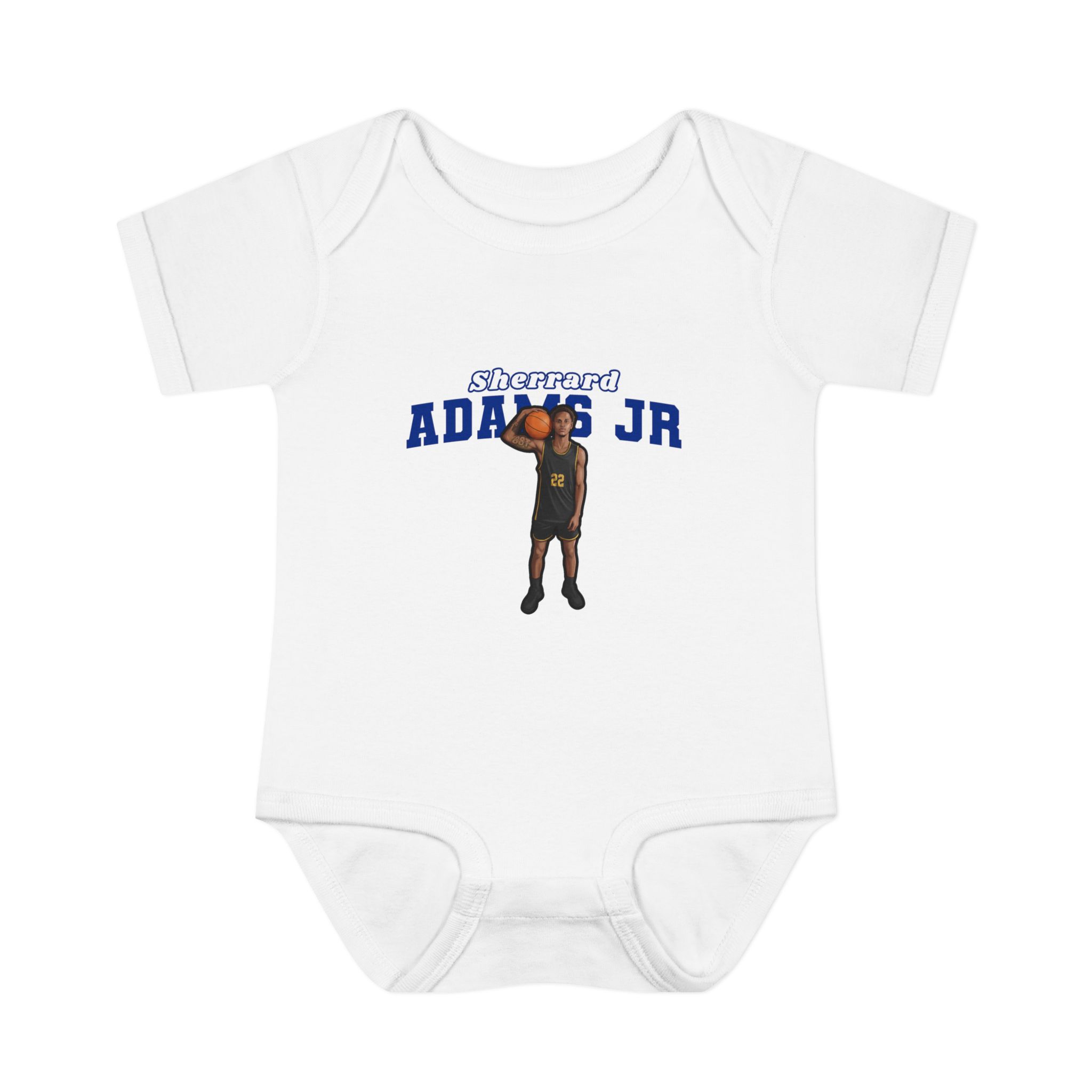 Baby Onesie — character_name_arch in White