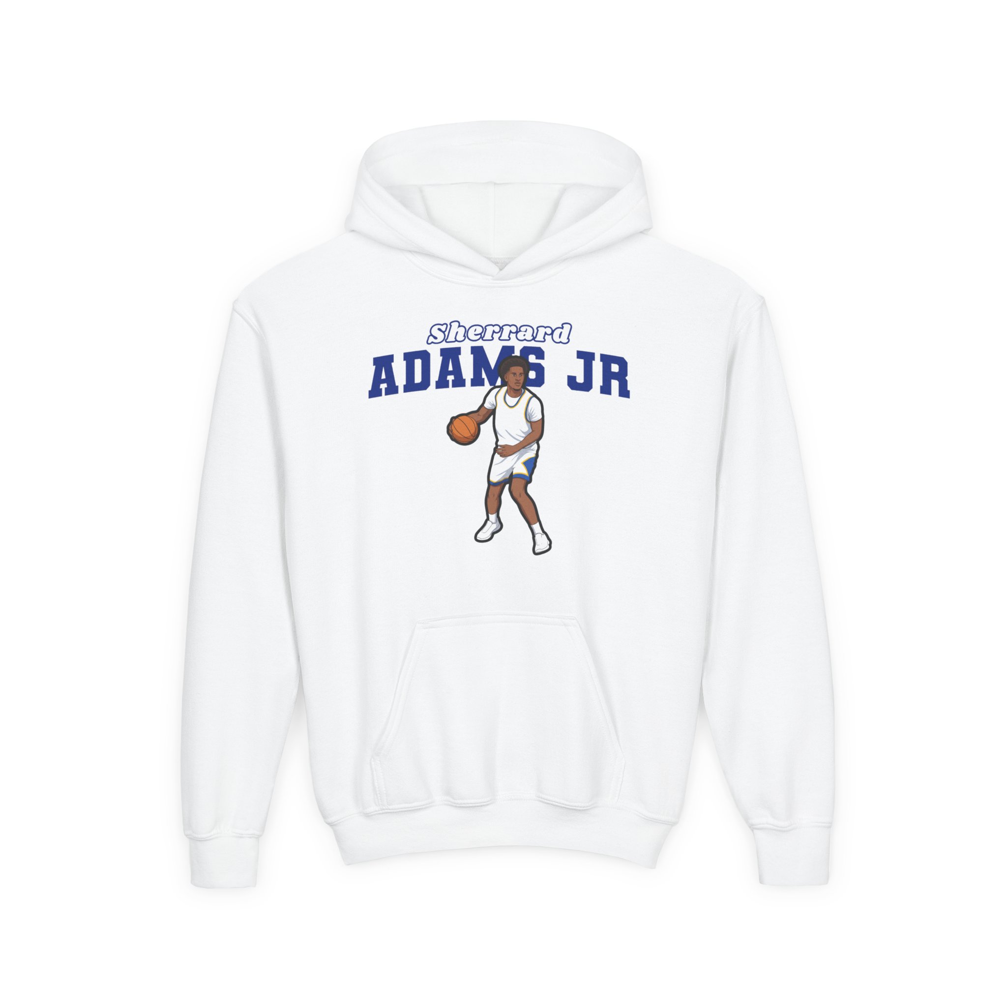 Youth Hoodie — character_name_arch in White