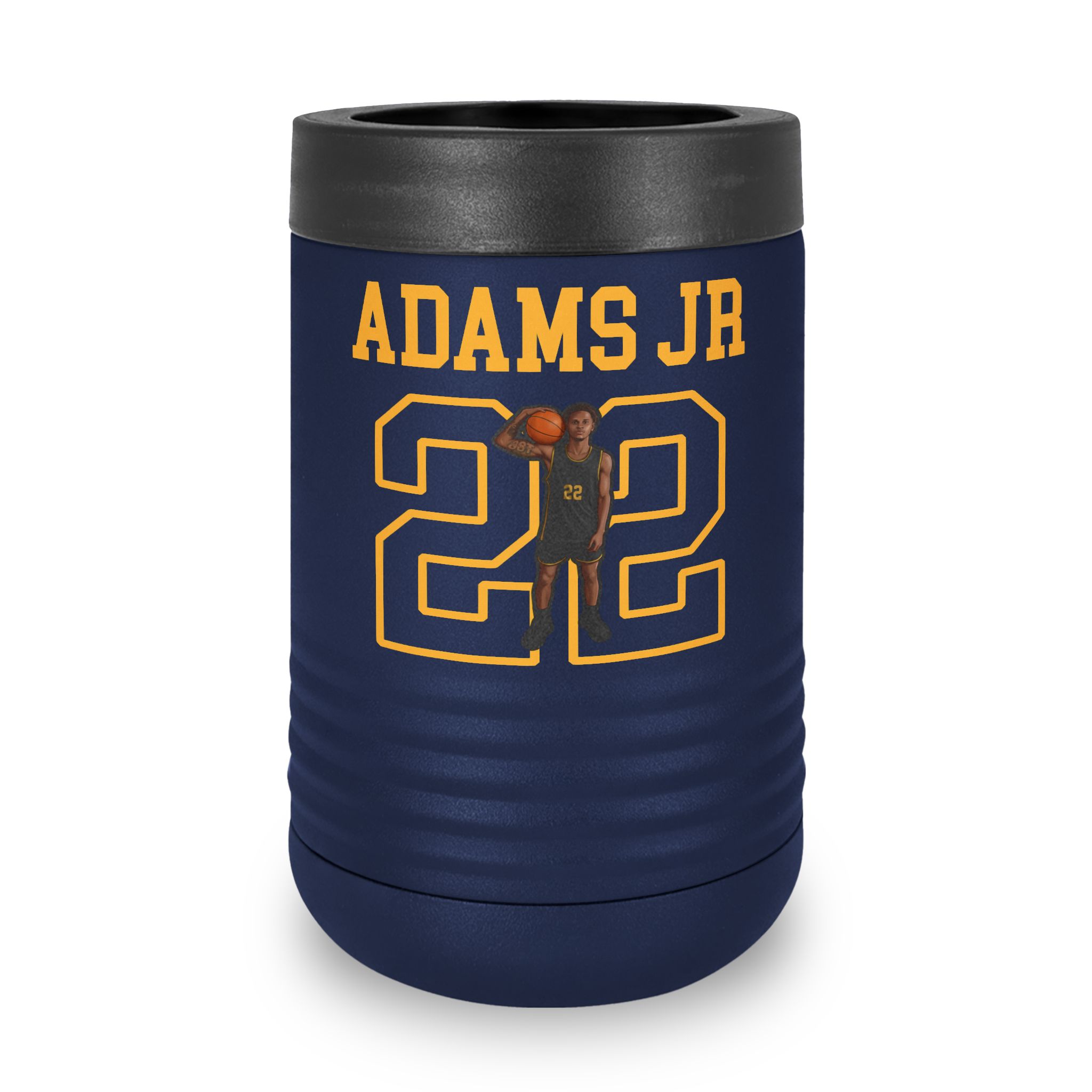 Stainless Can Cooler — character_shirsey in Navy