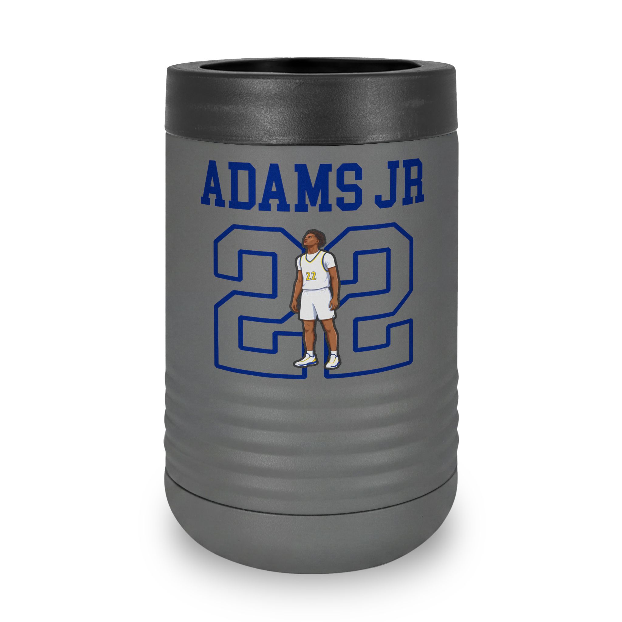 Stainless Can Cooler — character_shirsey in Grey