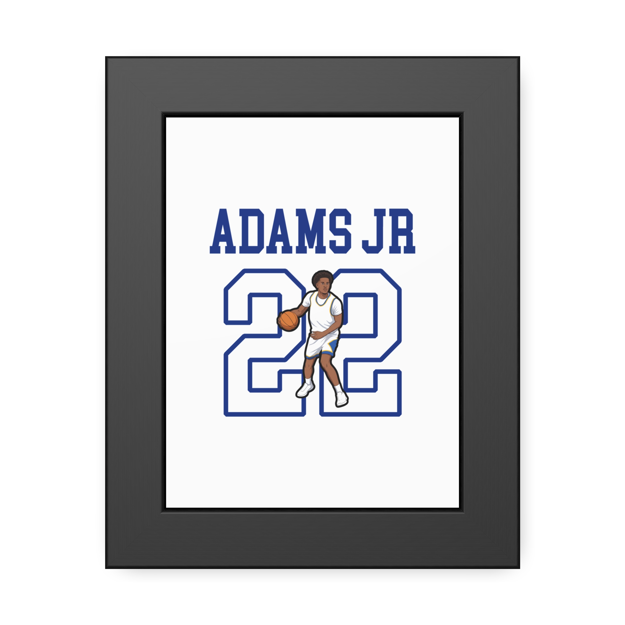 Framed Poster — character_shirsey in Black