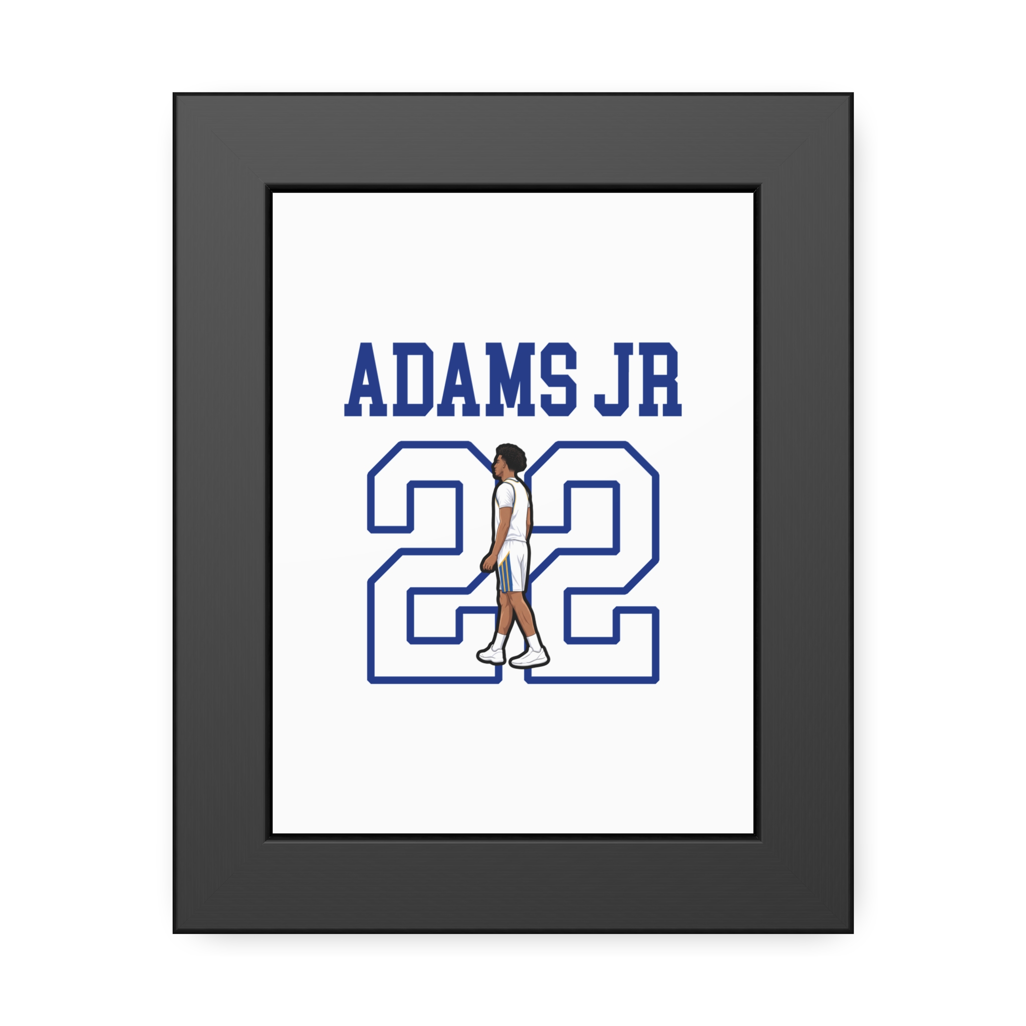 Framed Poster — character_shirsey in Black