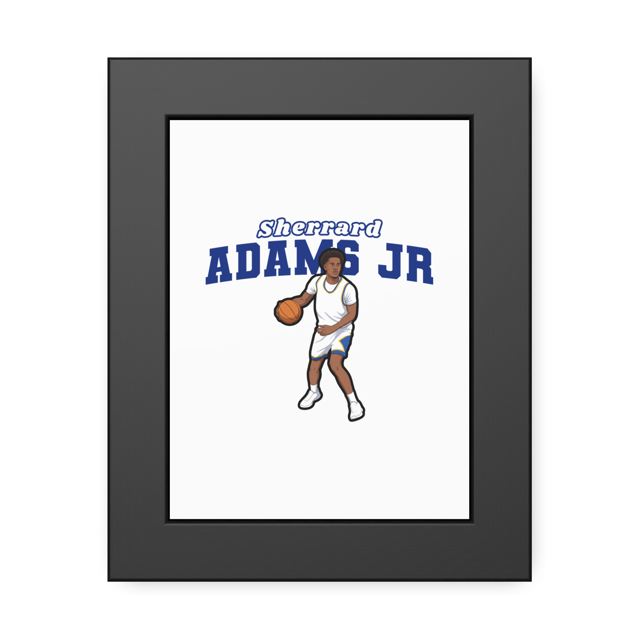 Framed Poster — character_name_arch in Black