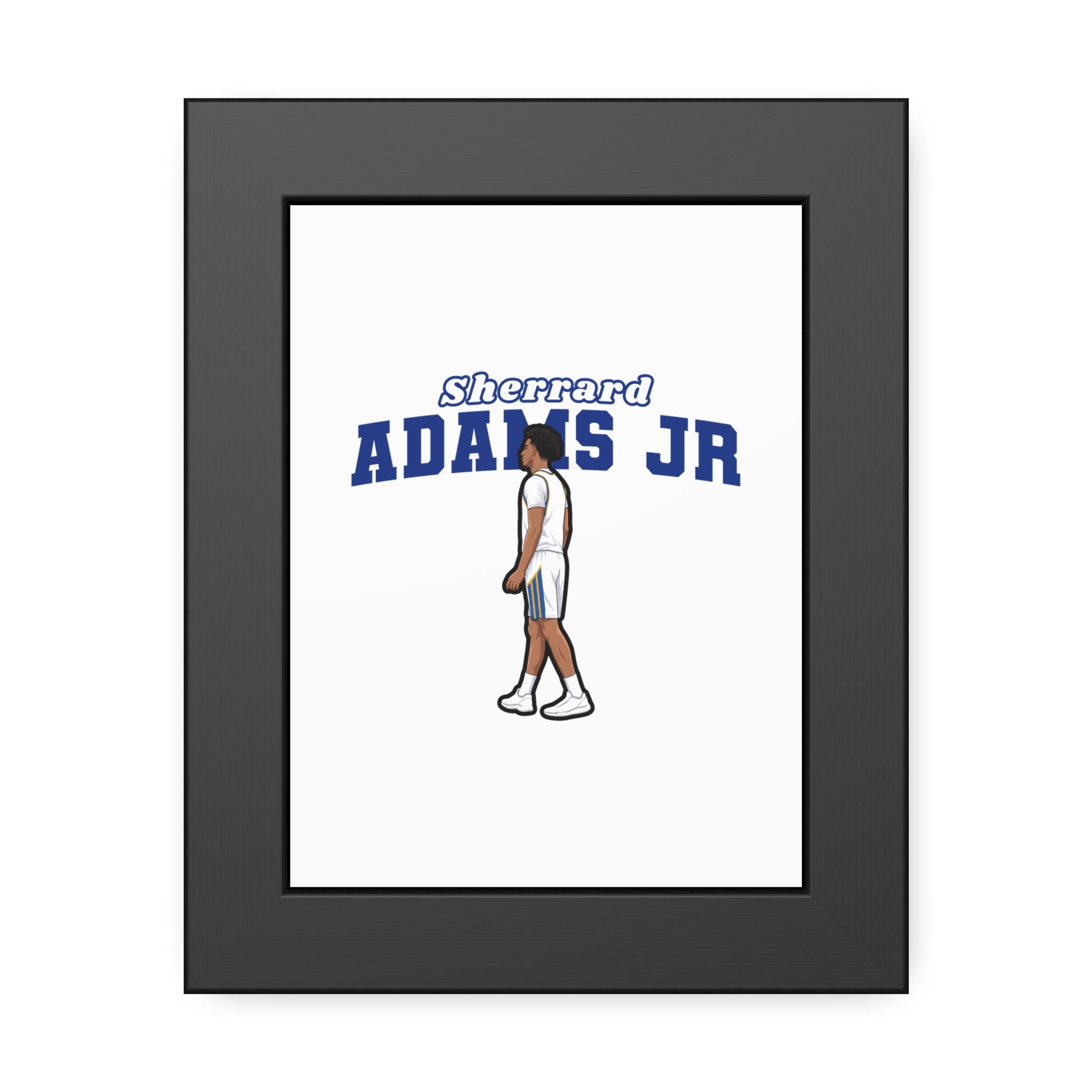 Framed Poster — character_name_arch in Black