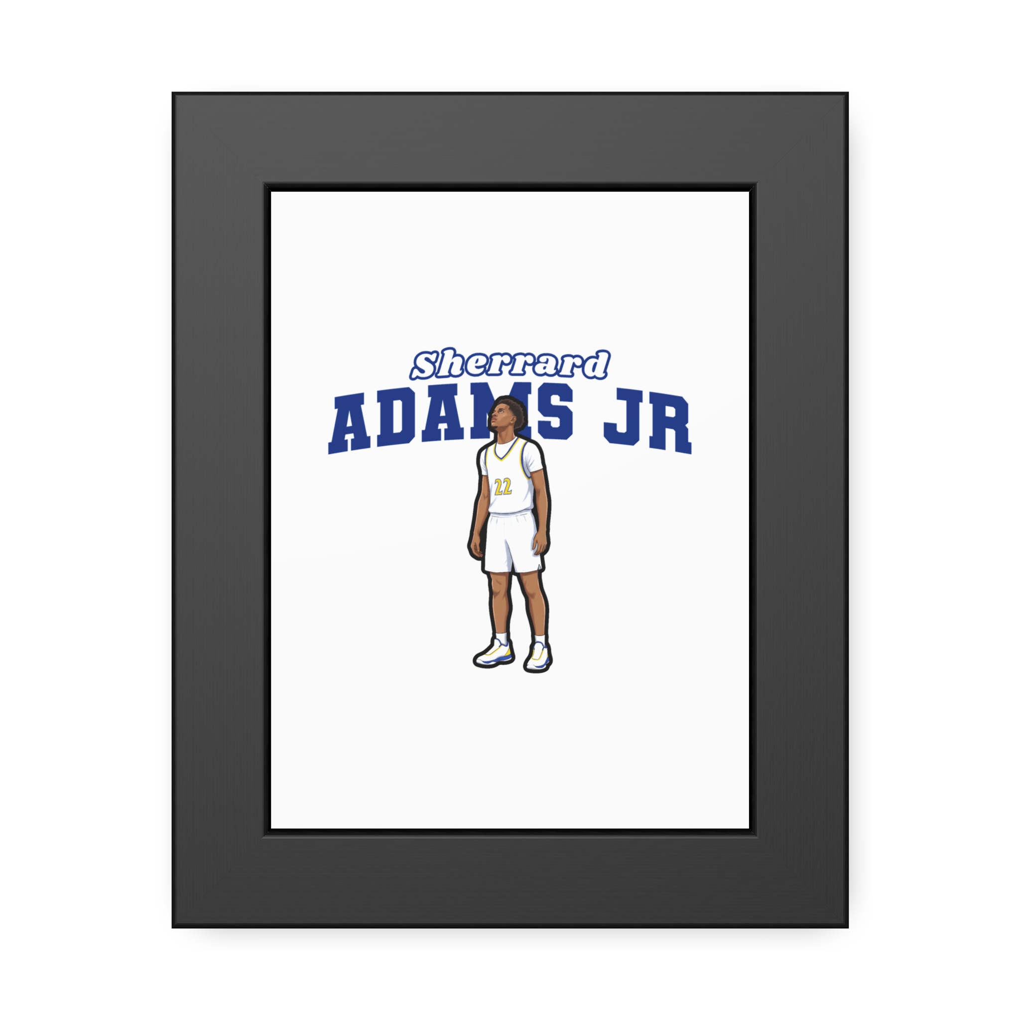Framed Poster — character_name_arch in Black