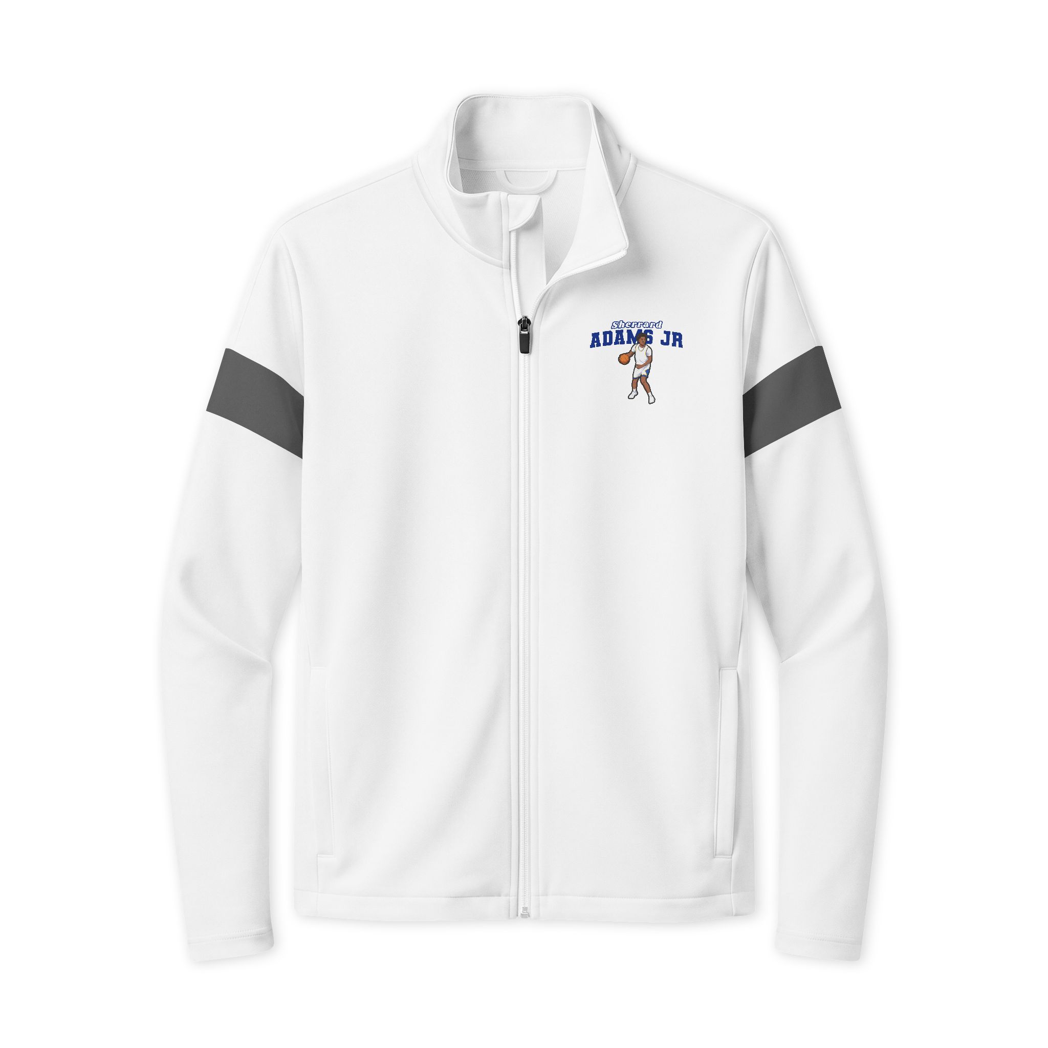 Travel Full-Zip Jacket — character_name_arch in White/ Iron Grey