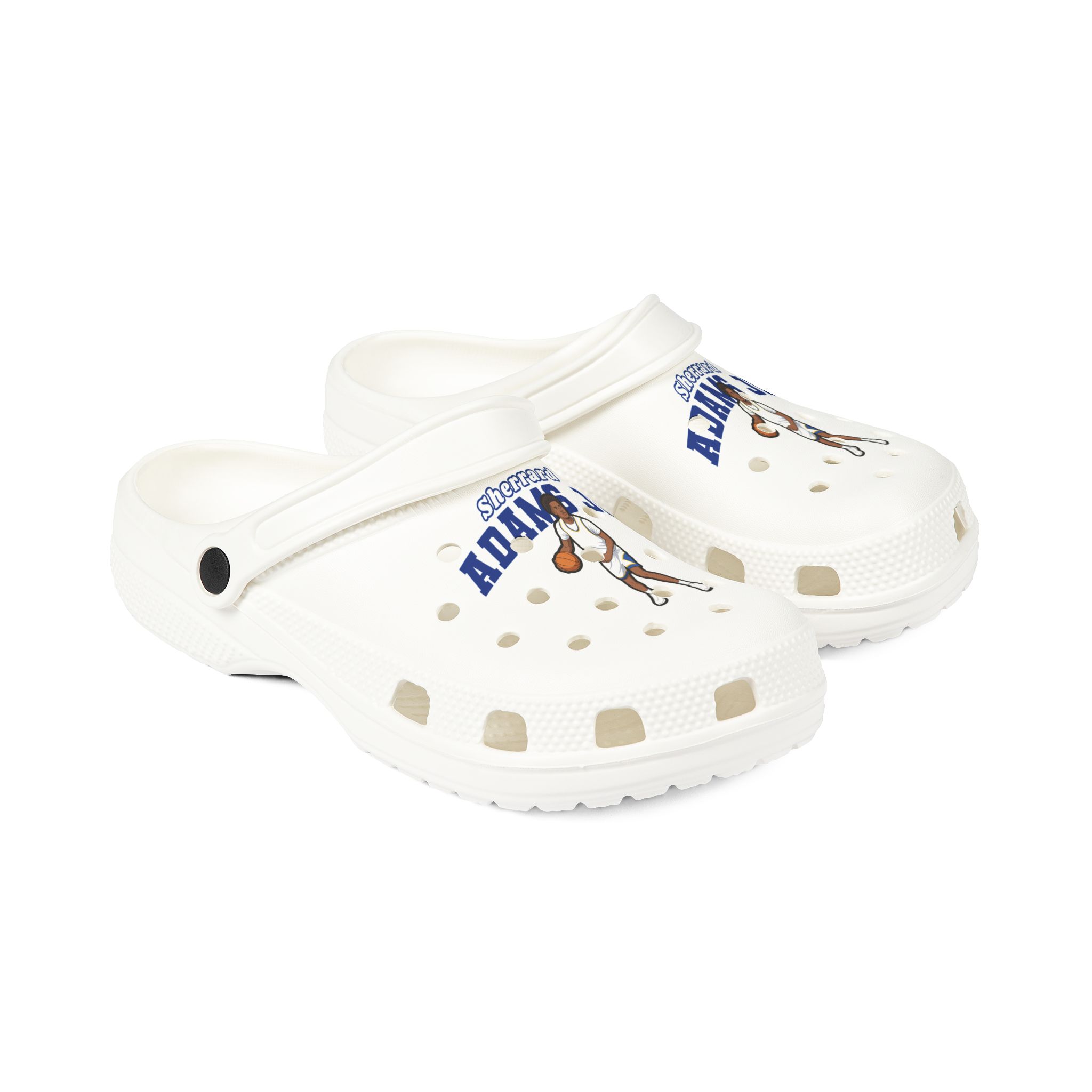 Rubber Clogs — character_name_arch in White
