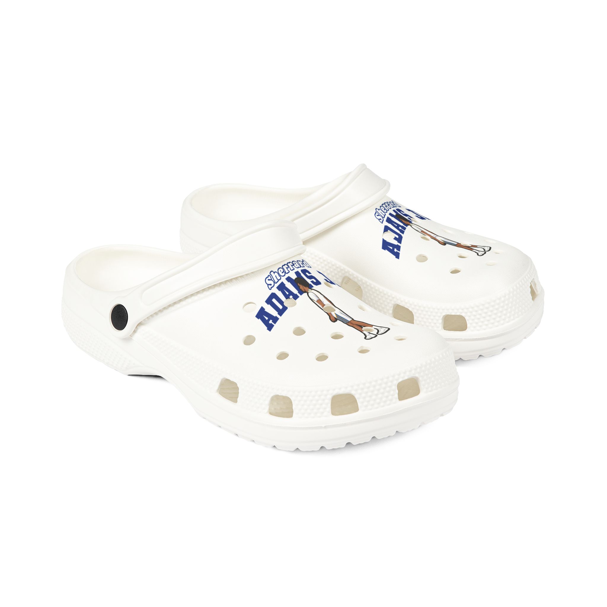 Rubber Clogs — character_name_arch in White
