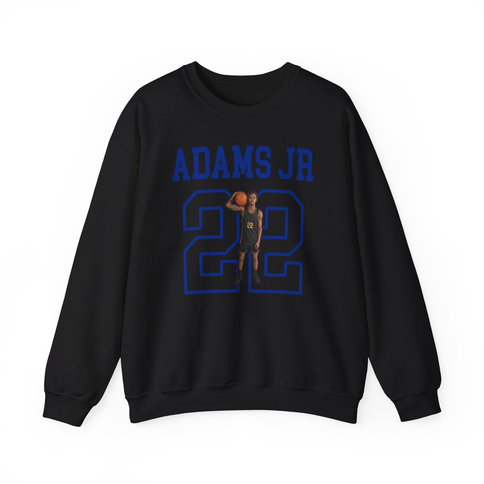 Crewneck Sweatshirt — character_shirsey in Black
