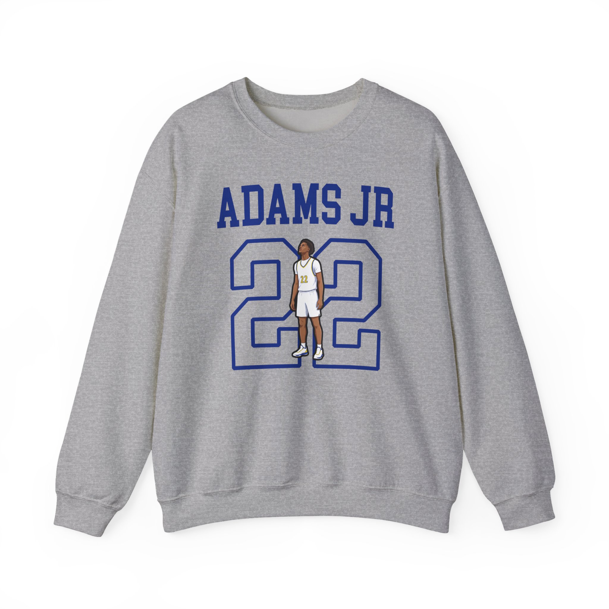 Crewneck Sweatshirt — character_shirsey in Grey