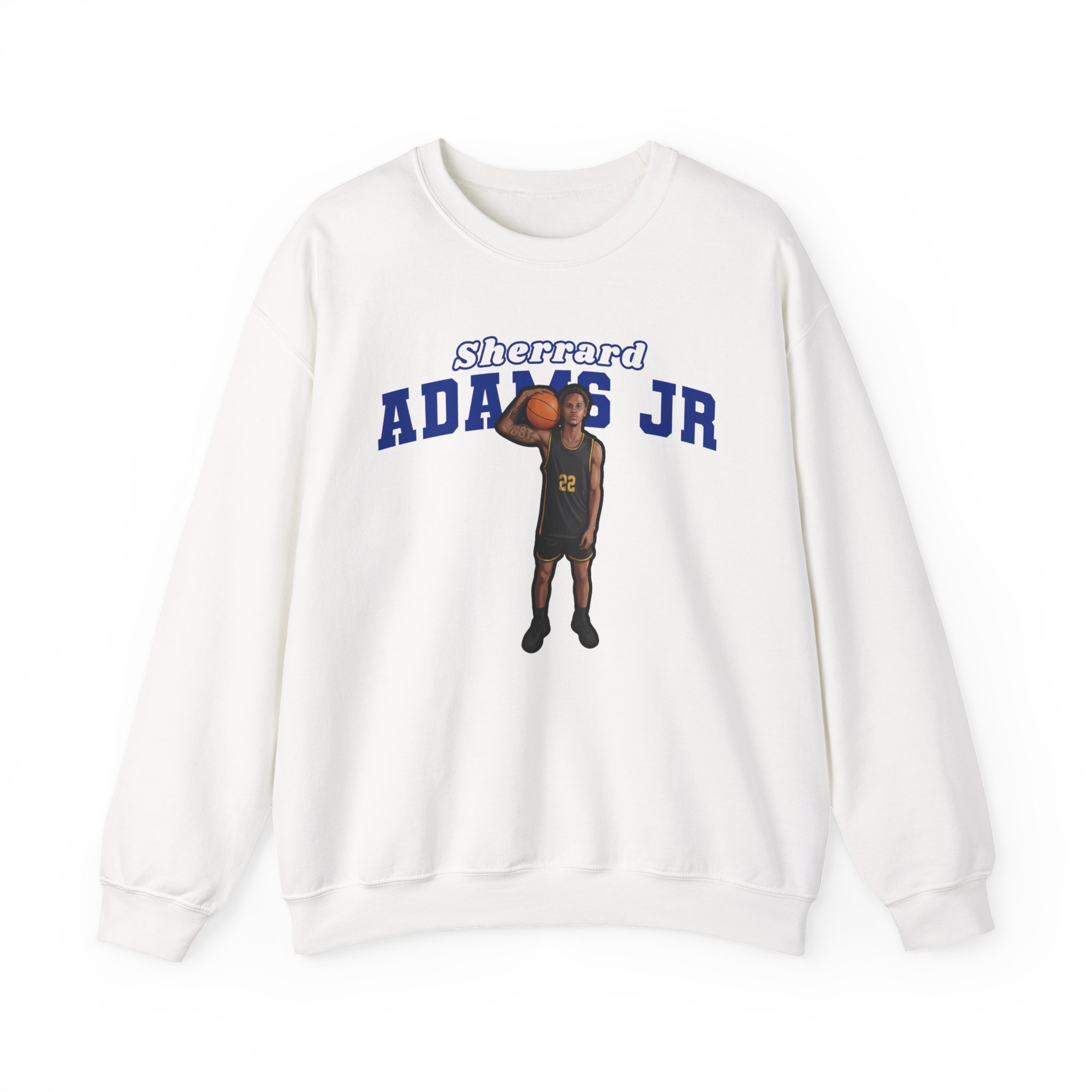 Crewneck Sweatshirt — character_name_arch in White