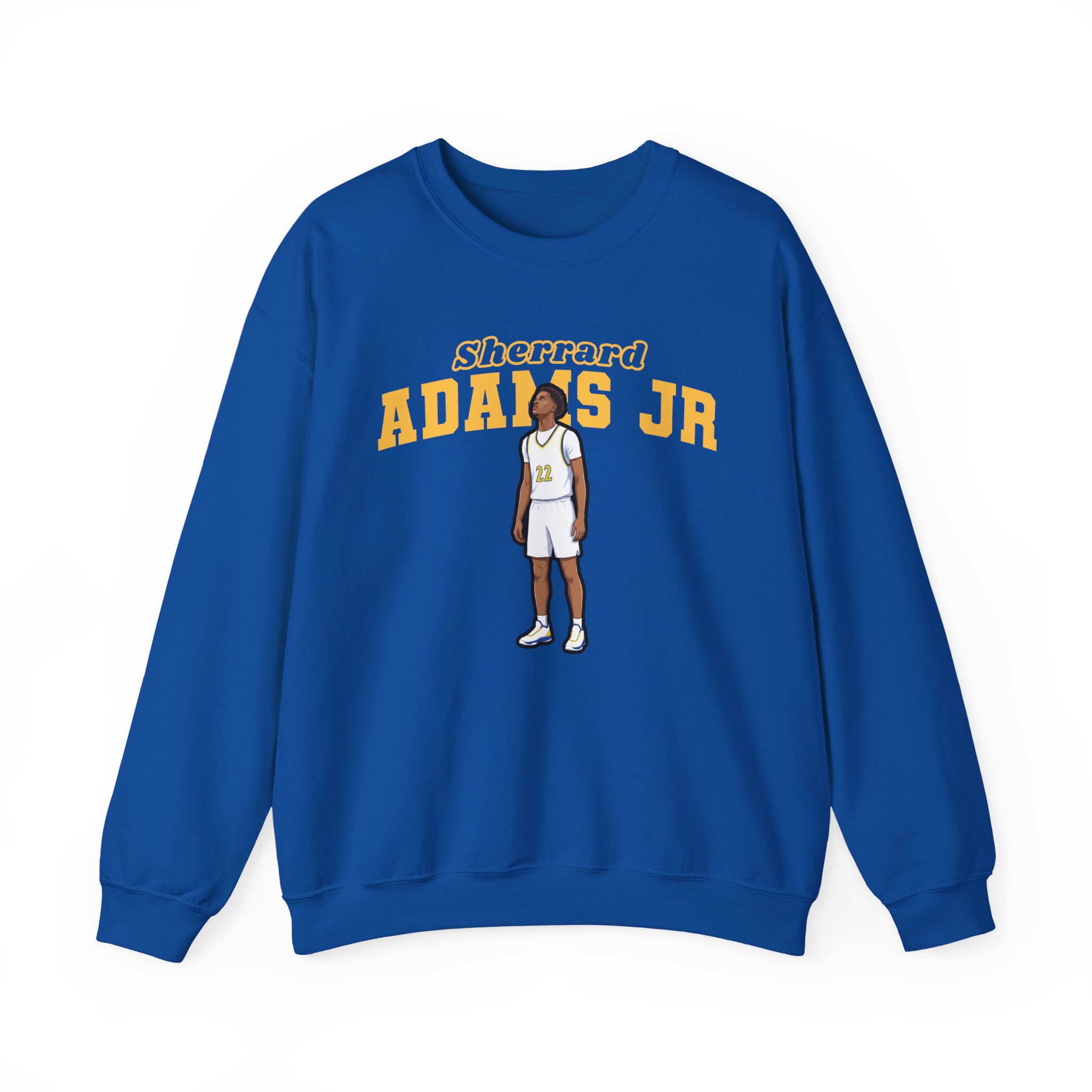 Crewneck Sweatshirt — character_name_arch in Royal
