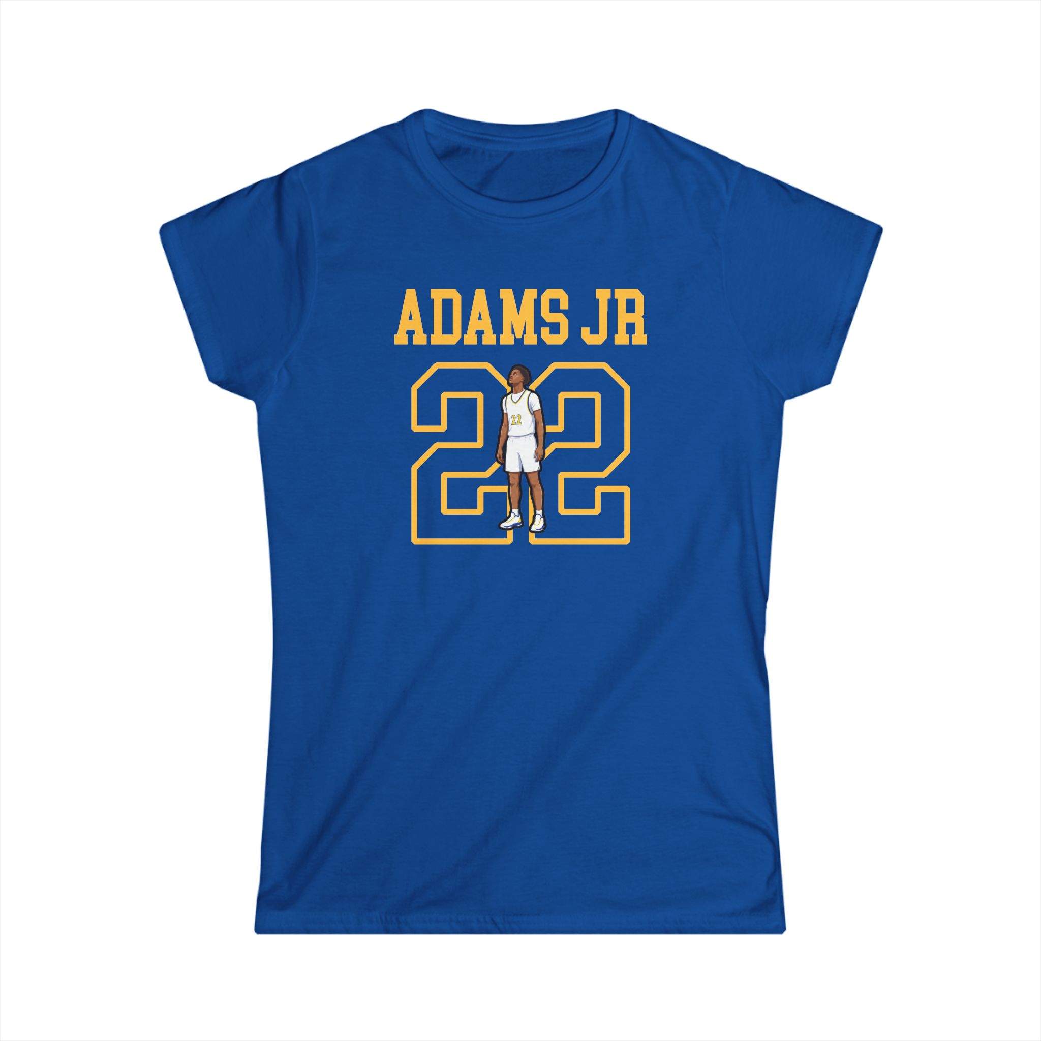 Women's Softstyle Tee — character_shirsey in Royal
