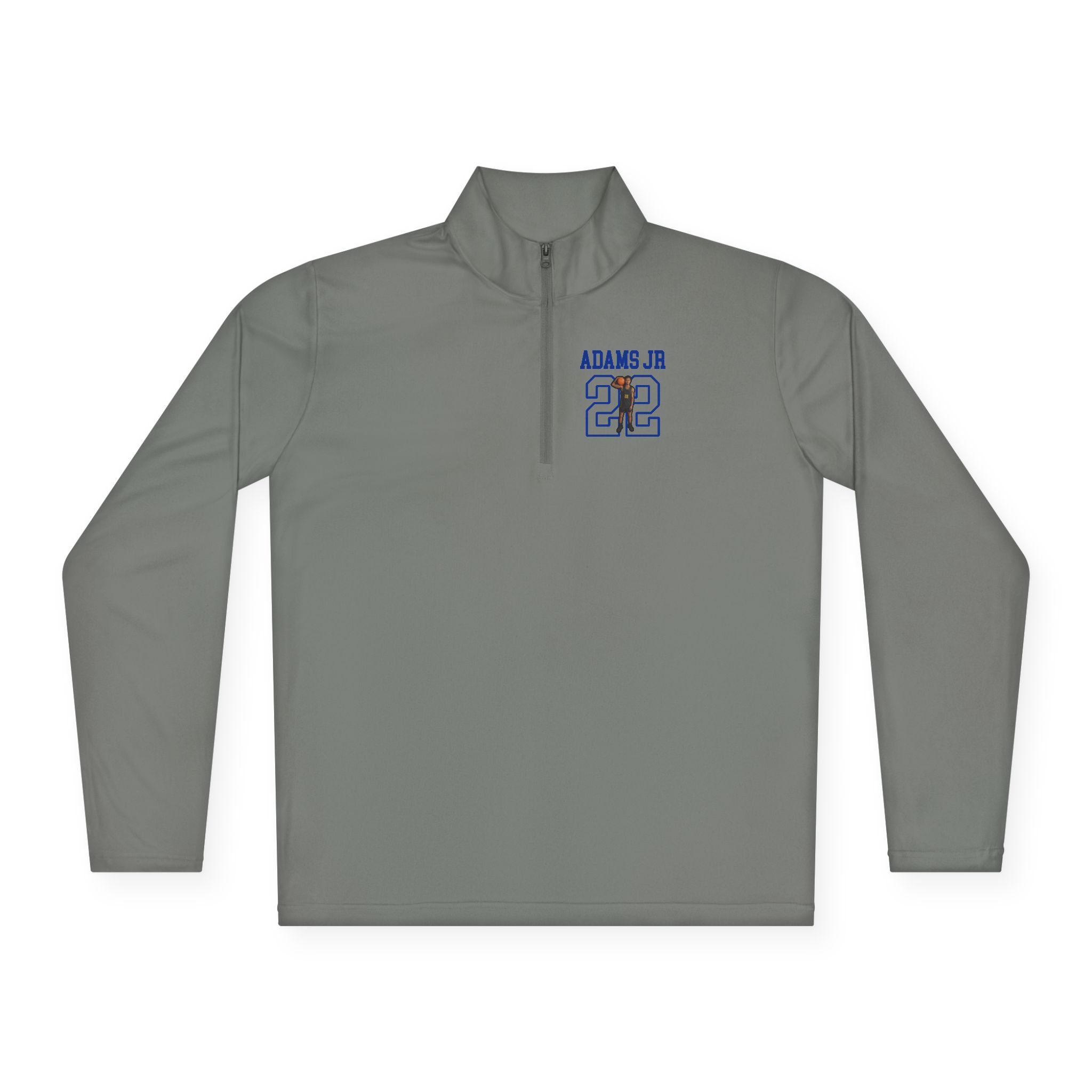 Q-Zip Pullover — character_shirsey in Grey