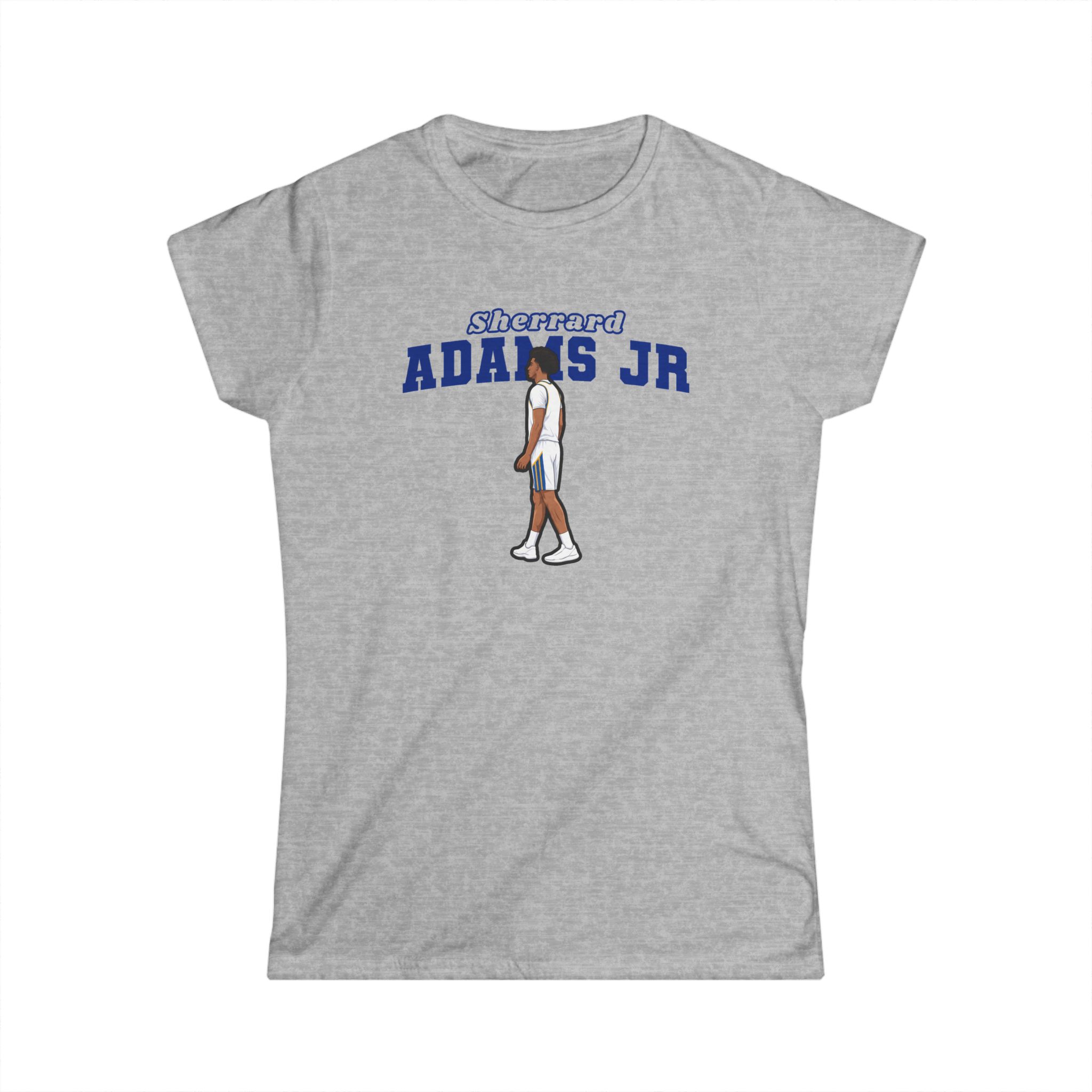 Women's Softstyle Tee — character_name_arch in Grey