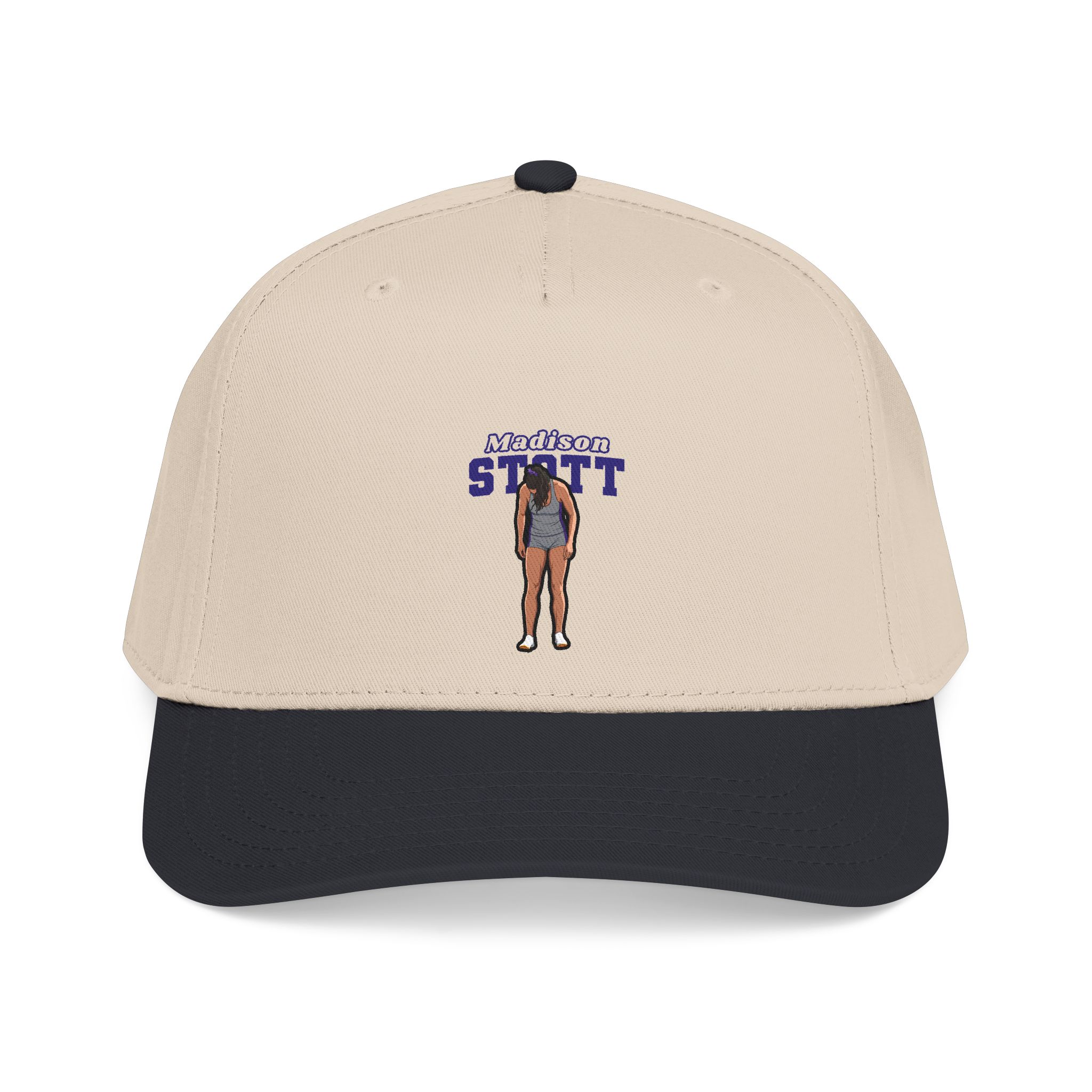 Baseball Cap — character_name_arch in Black / Natural