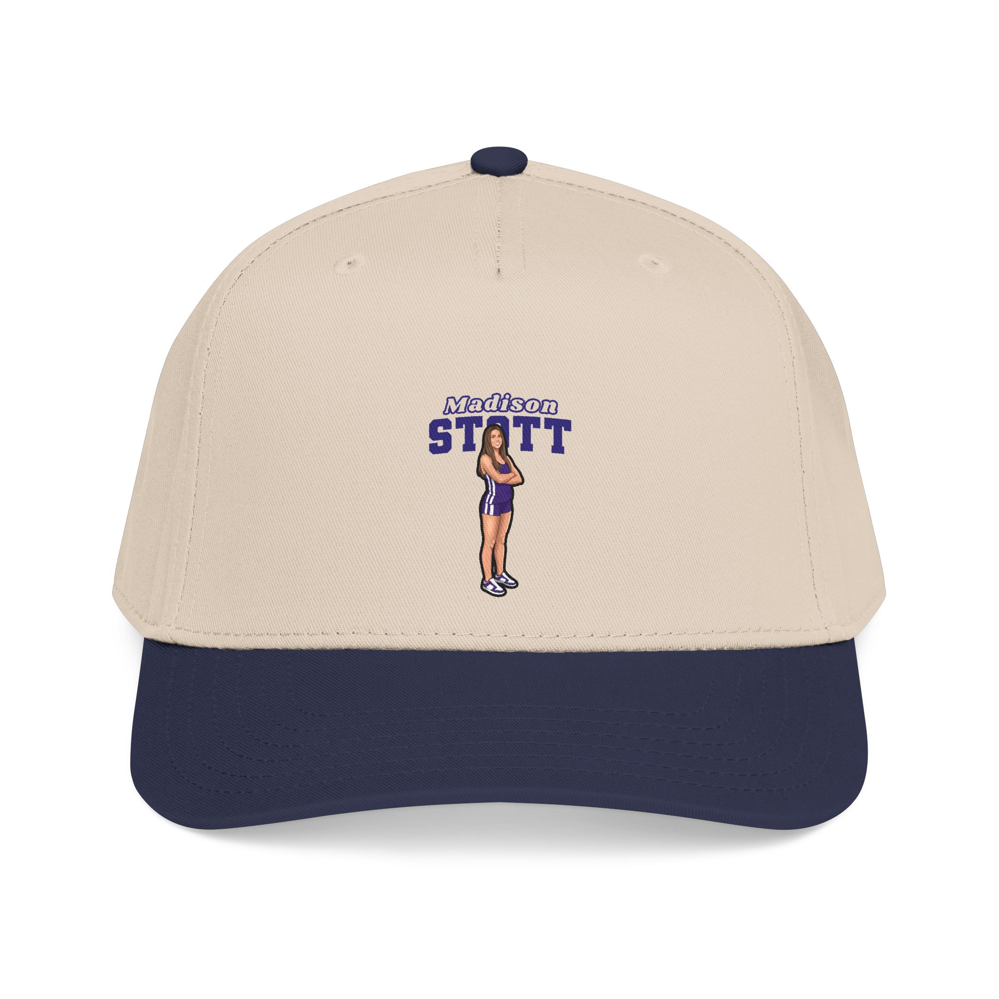 Baseball Cap — character_name_arch in Navy / Natural