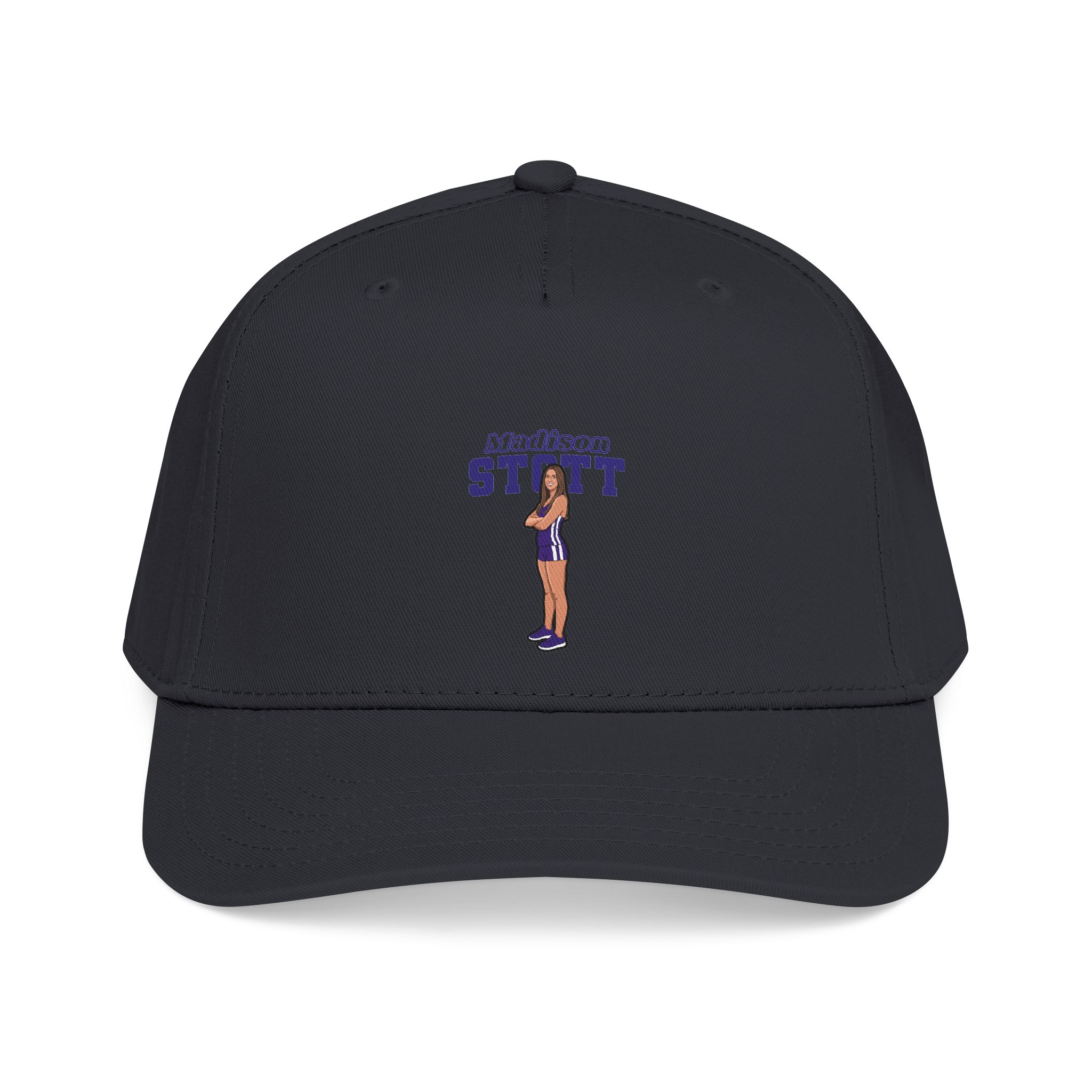 Baseball Cap — character_name_arch in Black