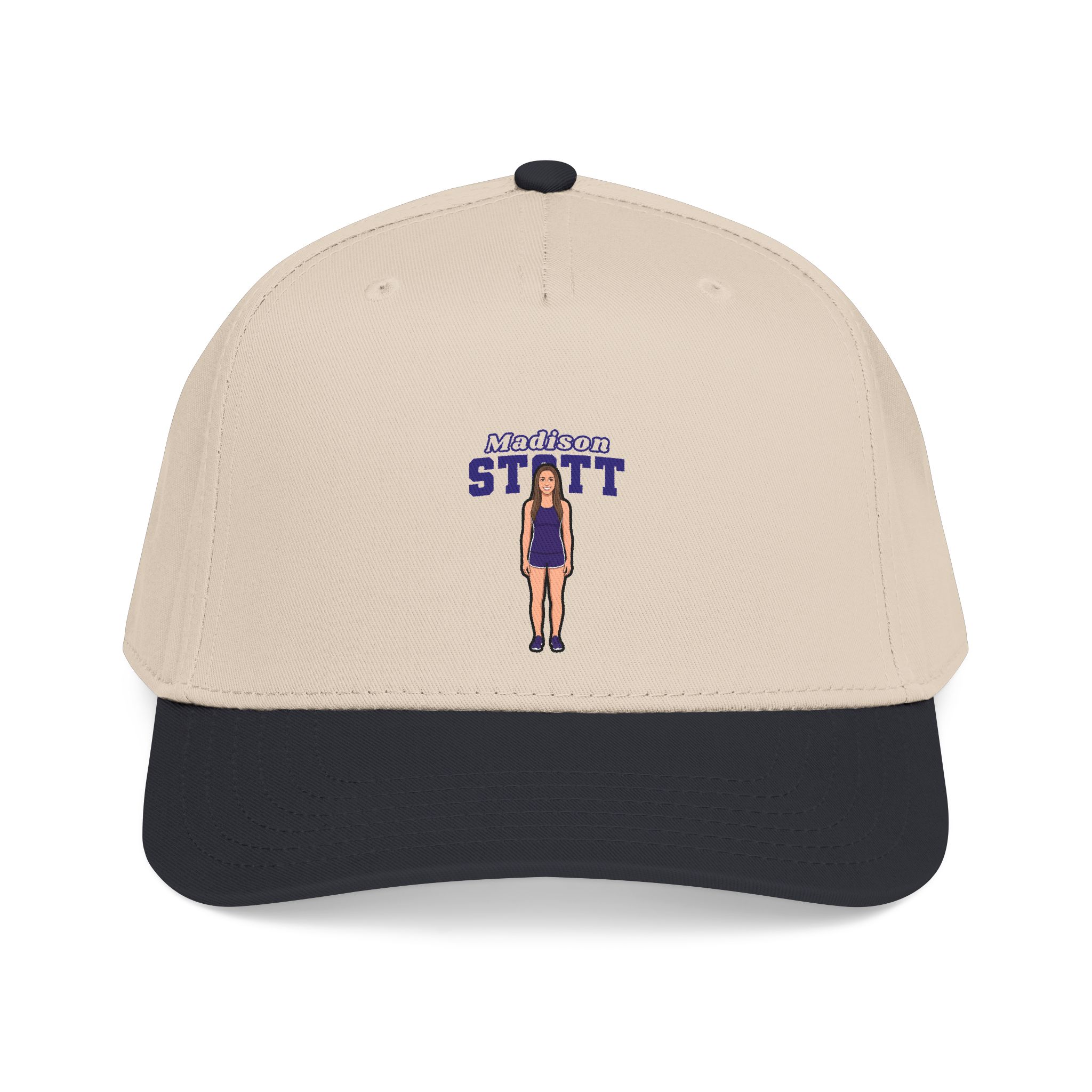 Baseball Cap — character_name_arch in Black / Natural