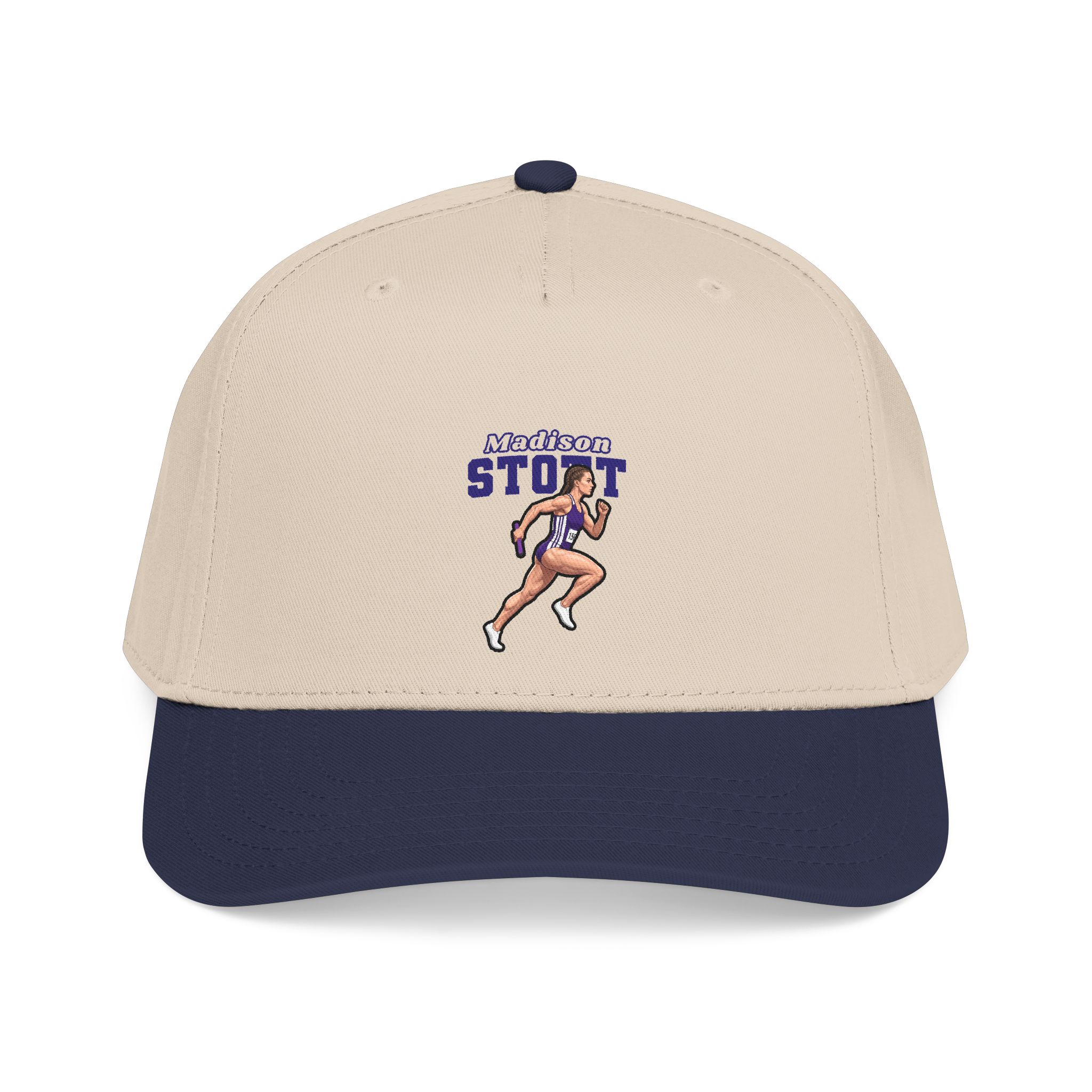 Baseball Cap — character_name_arch in Navy / Natural