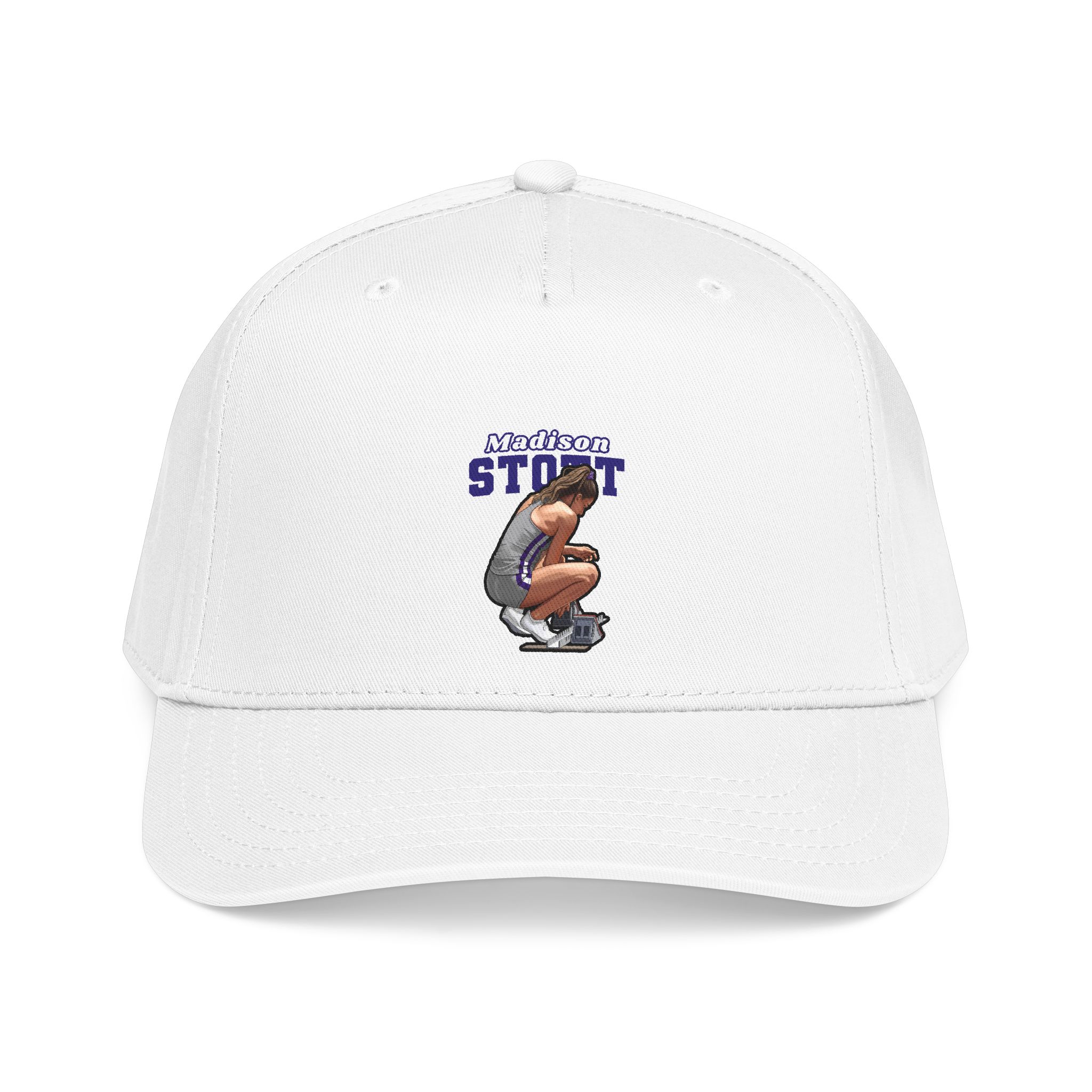 Baseball Cap — character_name_arch in White