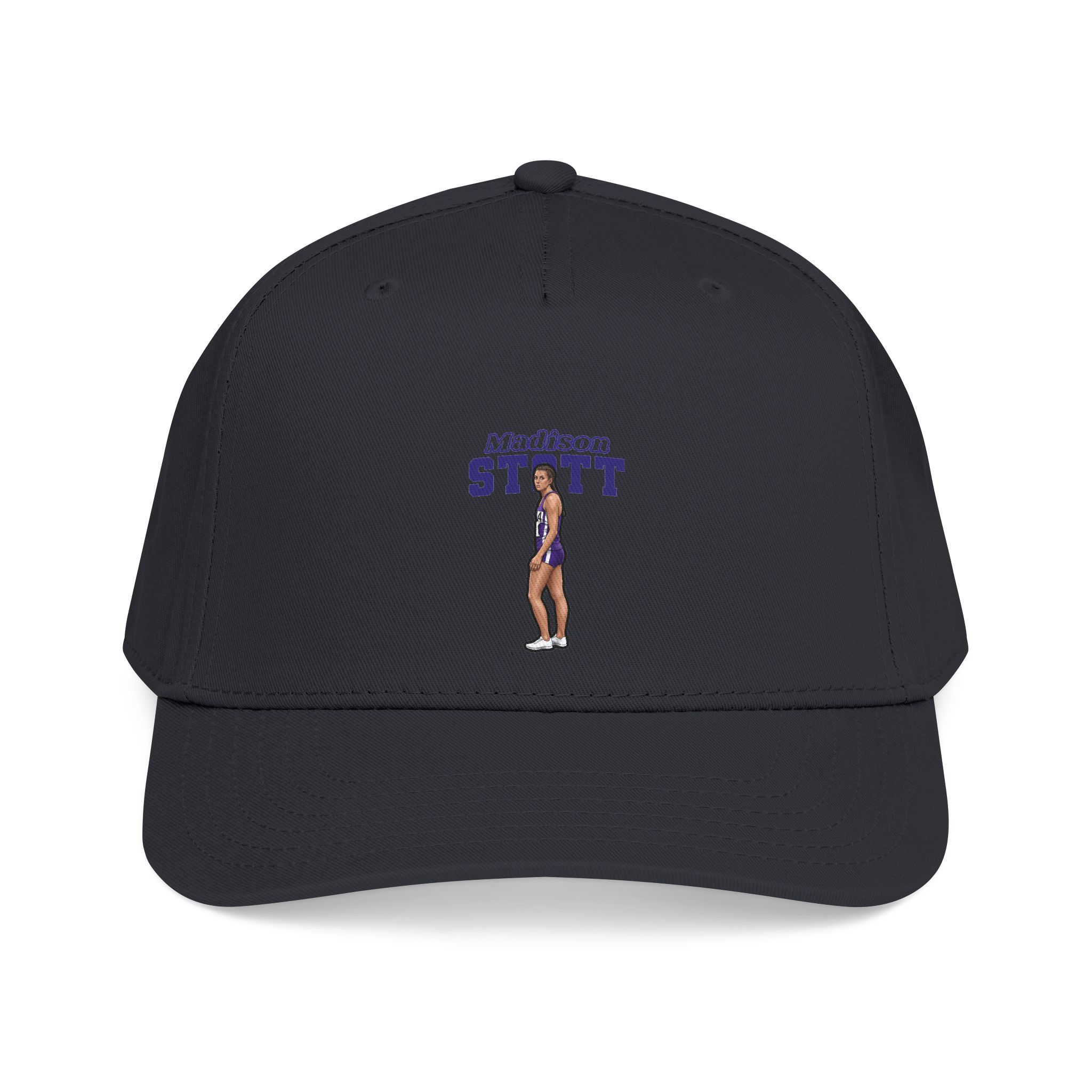 Baseball Cap — character_name_arch in Black