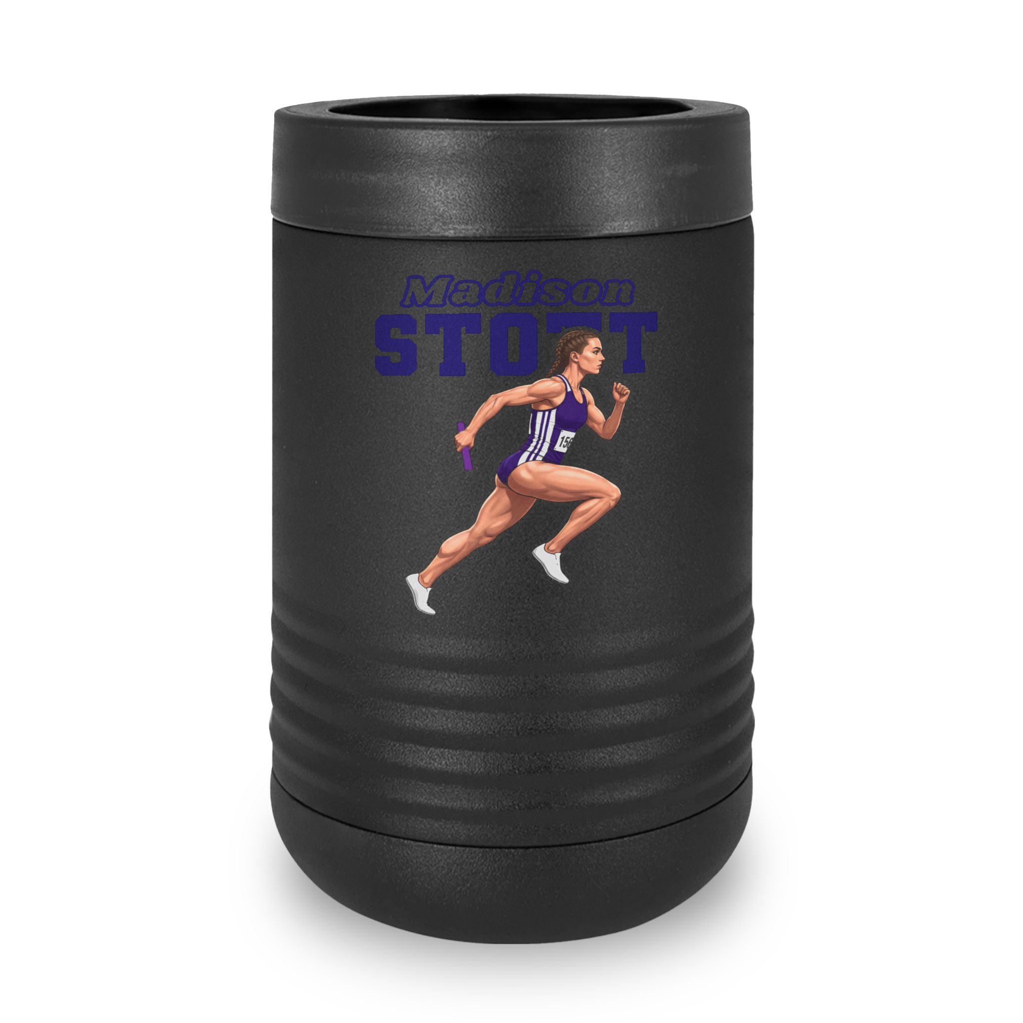 Stainless Can Cooler — character_name_arch in Black