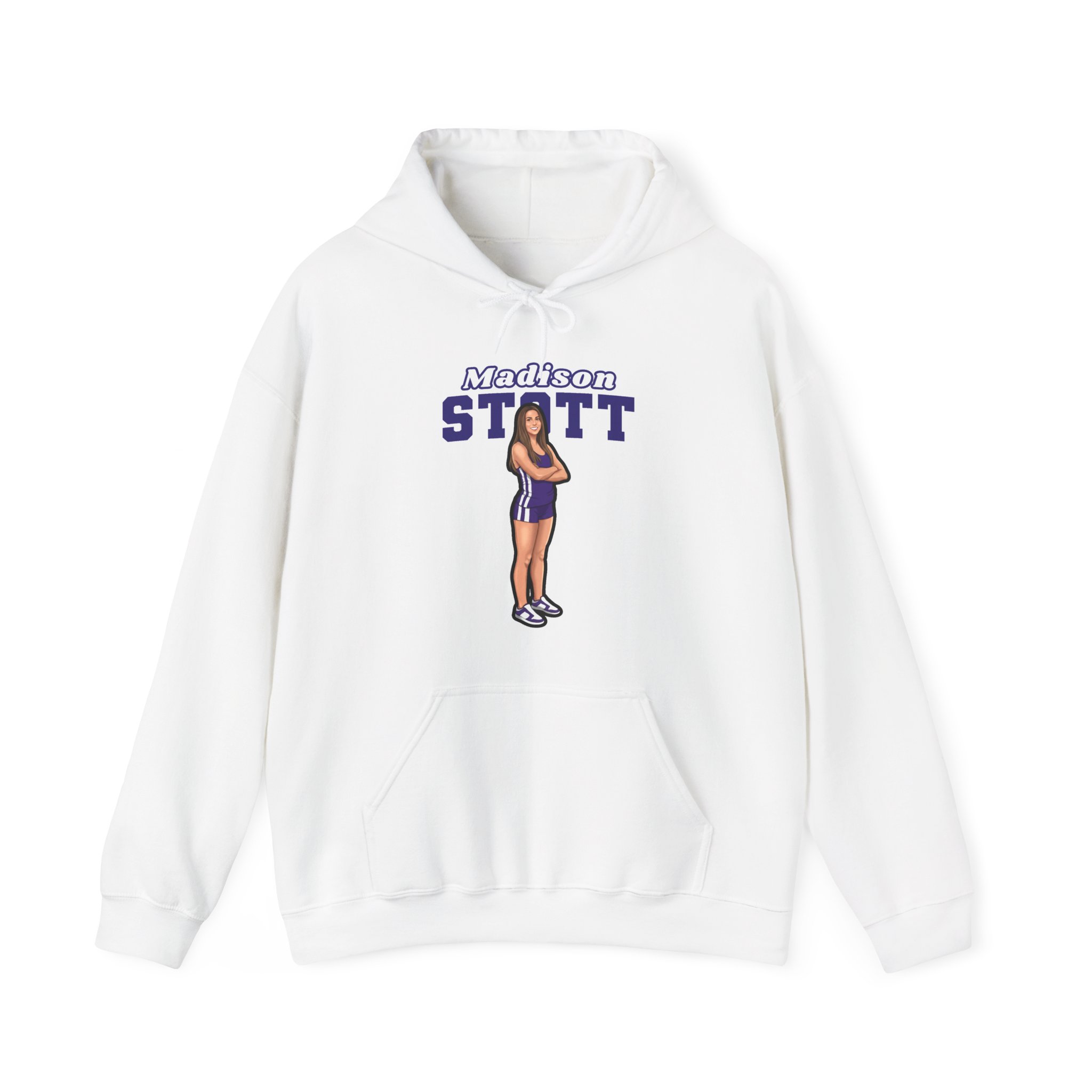 Hoodie — character_name_arch in White