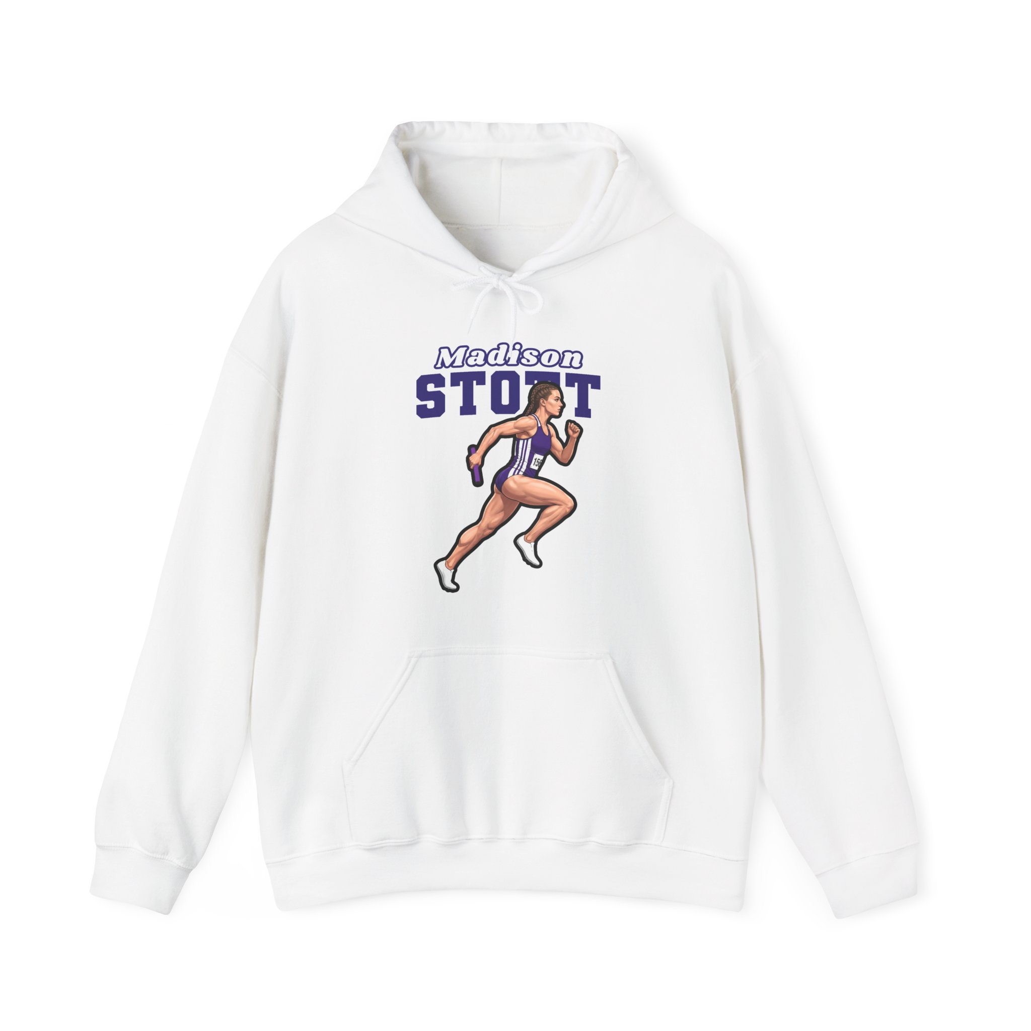 Hoodie — character_name_arch in White