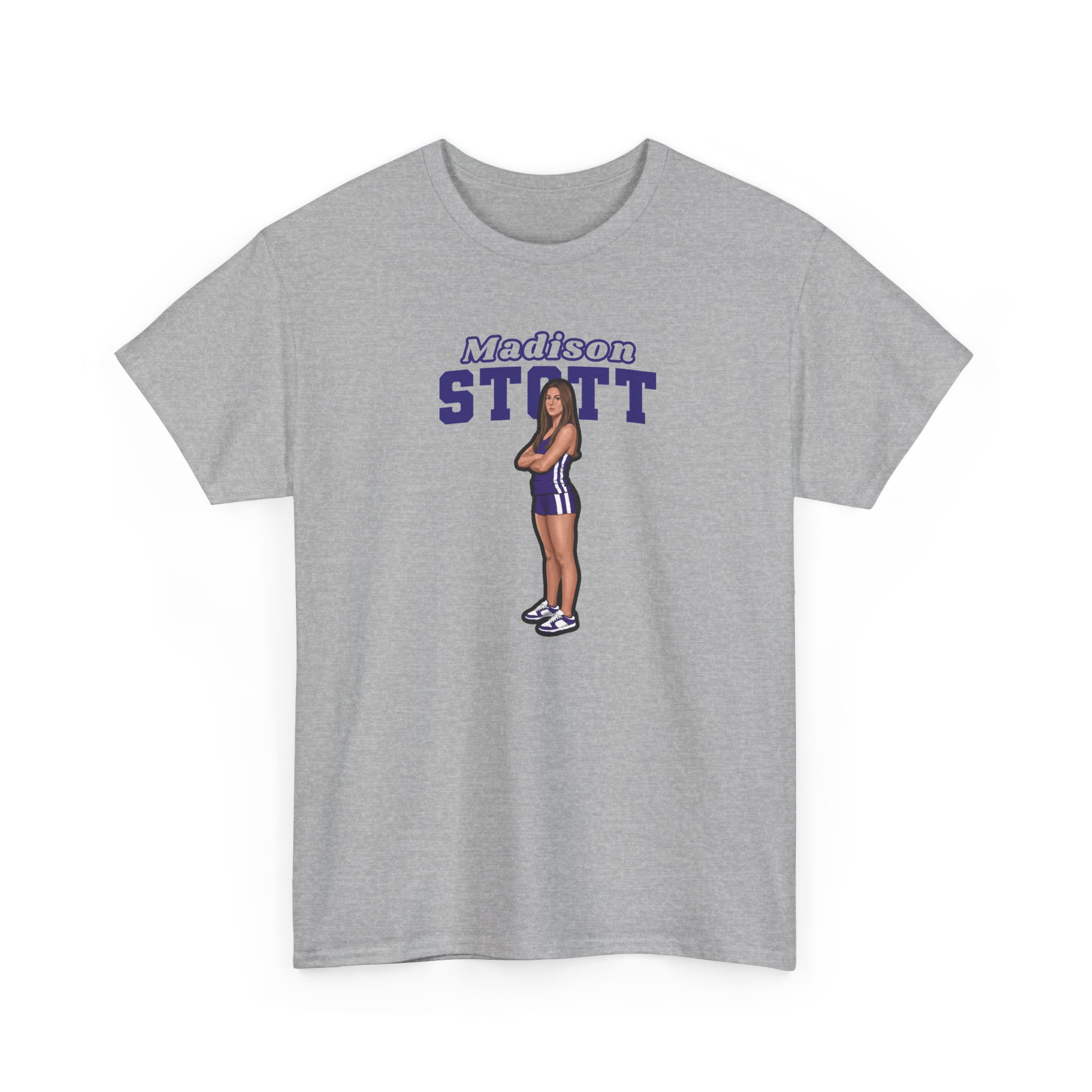 Tee — character_name_arch in Grey