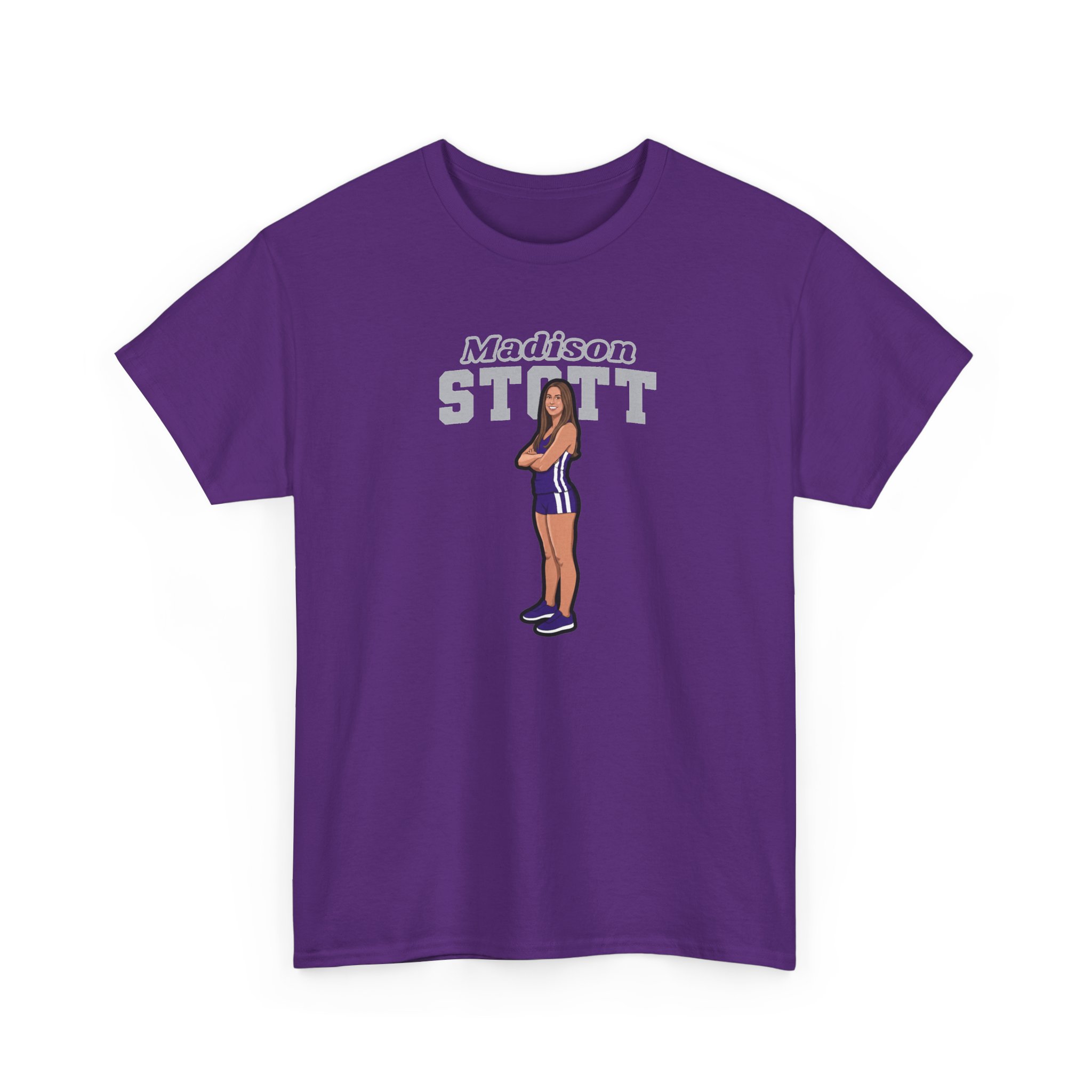 Tee — character_name_arch in Purple